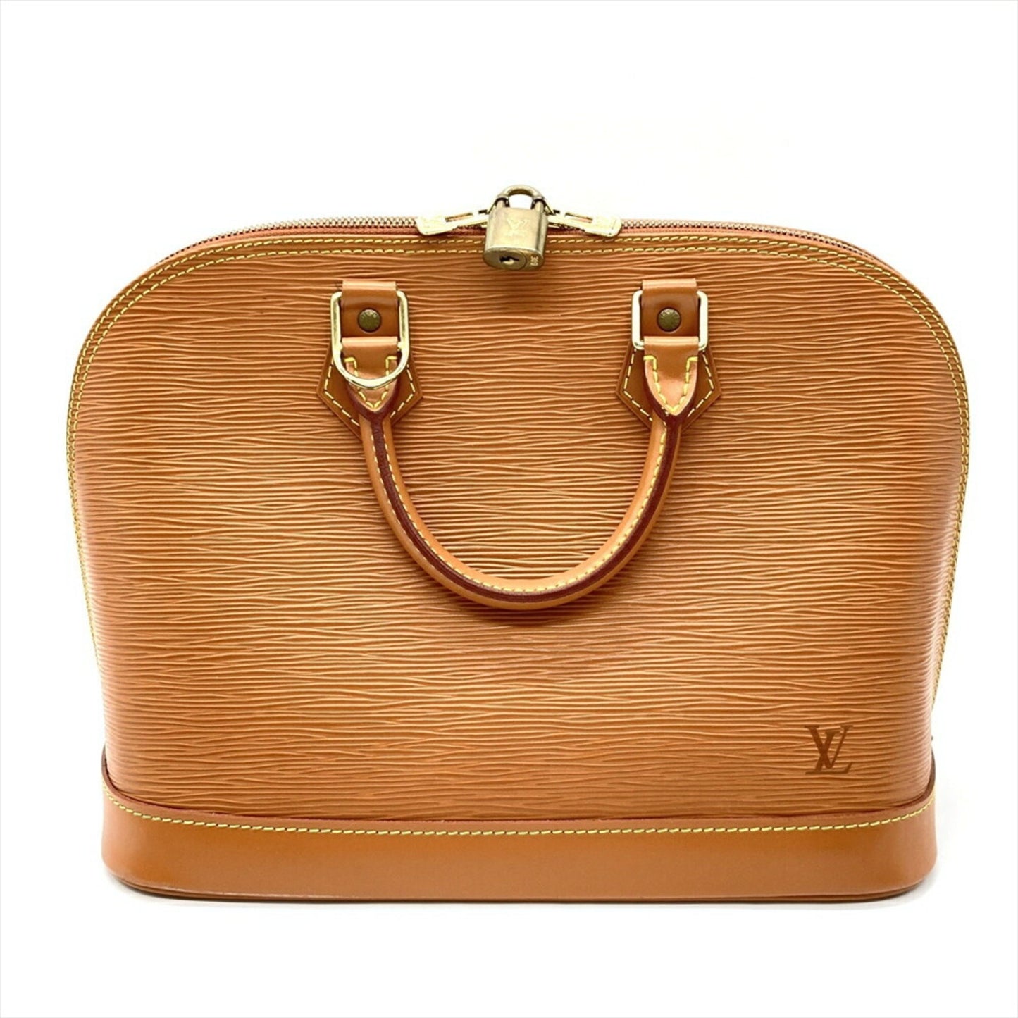 Louis Vuitton Epi Handbag M52143 Kenya Brown Mi0997