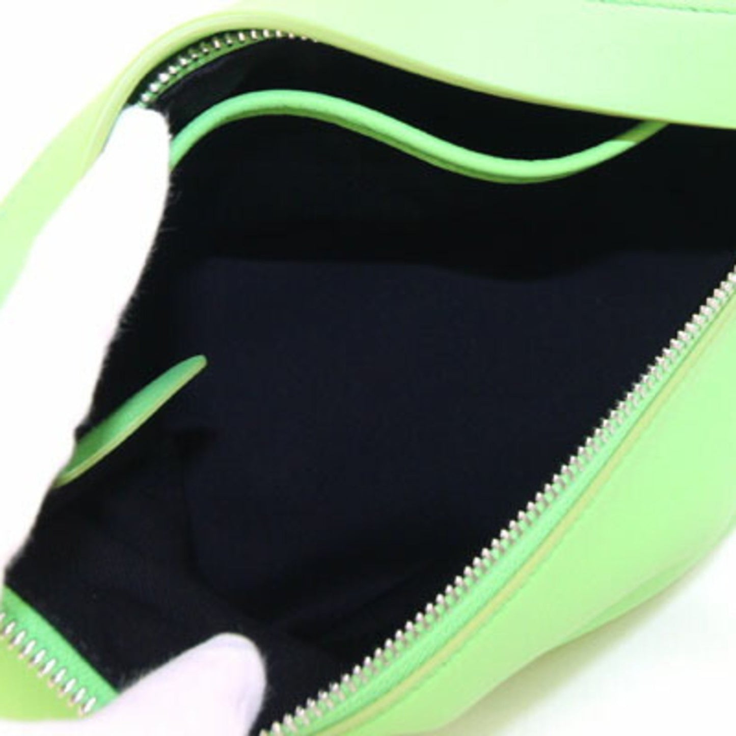 Salvatore Ferragamo Clutch Bag Size 24 1390 Light Green Leather Pouch