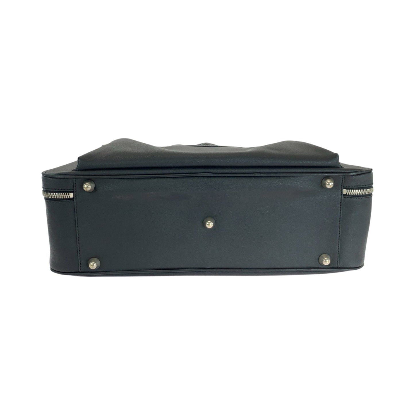 Gianni Versace Medusa Black Leather Boston Bag