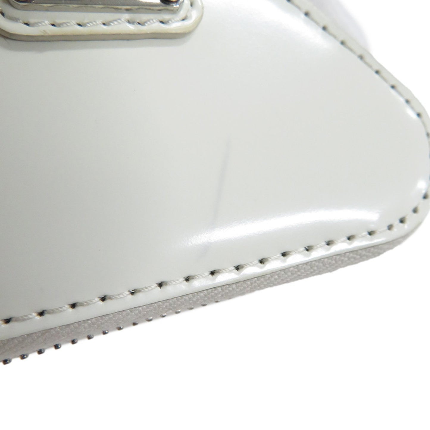 Prada Triangle Wallet/Coin Case 1Tl433 Prada Coin Purse Mini Pouch White