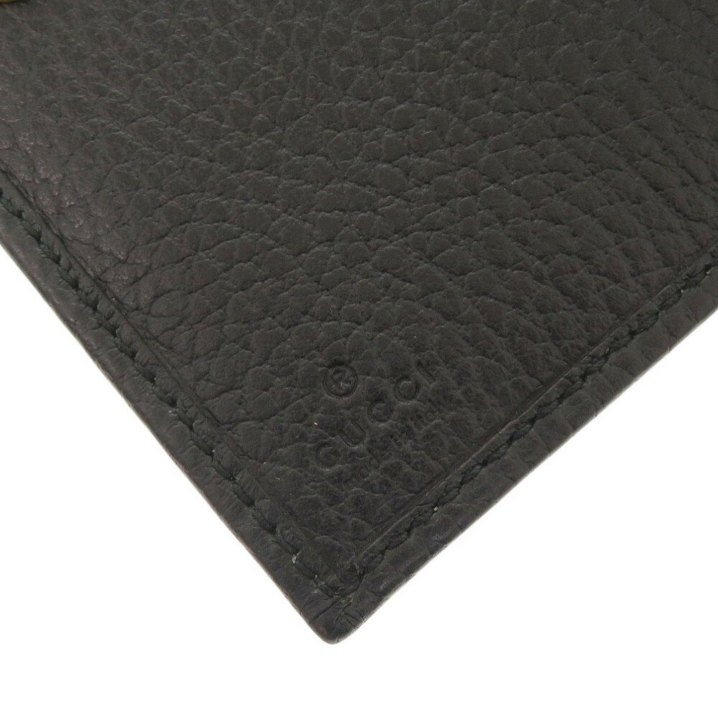 Gucci Gg Marmont Double G 546588 Leather Black Bifold Wallet 0069Gucci