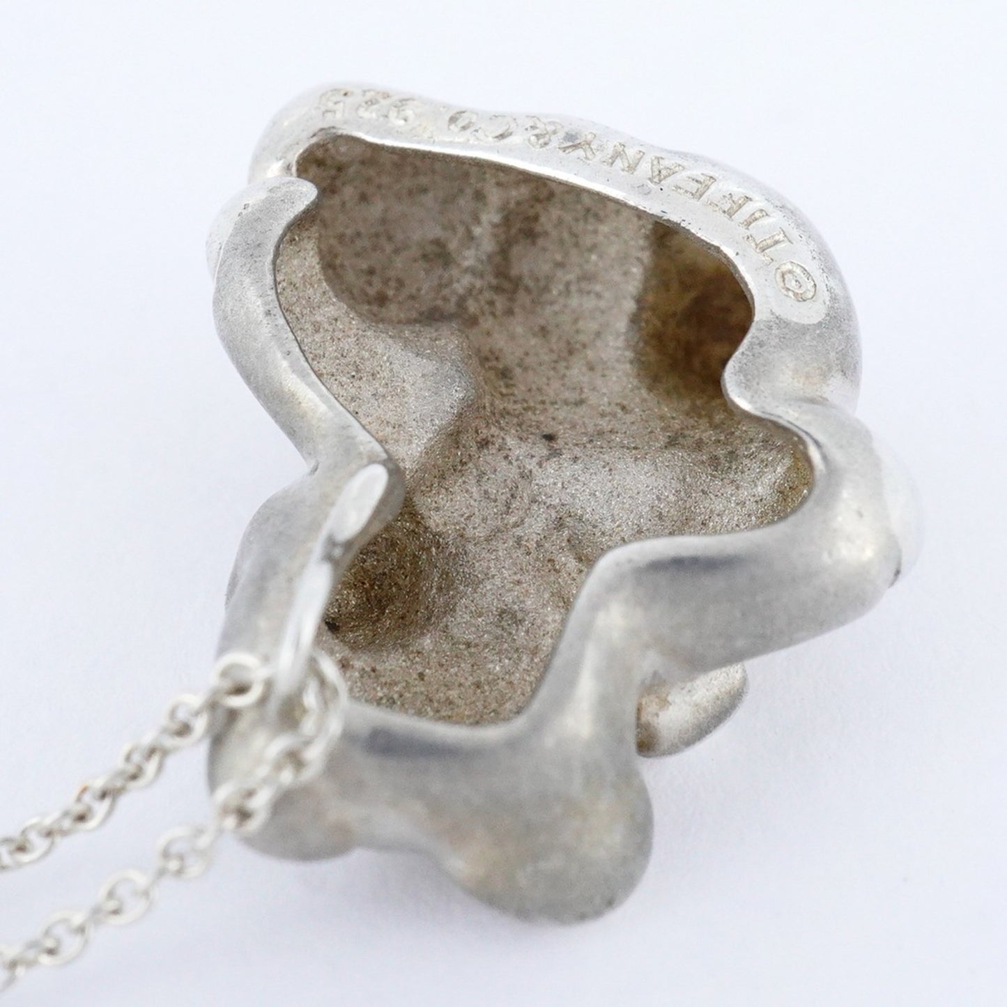 Tiffany Teddy Bear Necklace In Silver 925 .