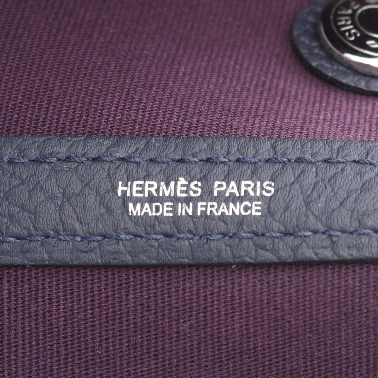 Hermes Hermes Garden Tpm Tote Bag Leather Negonda Toile Officier