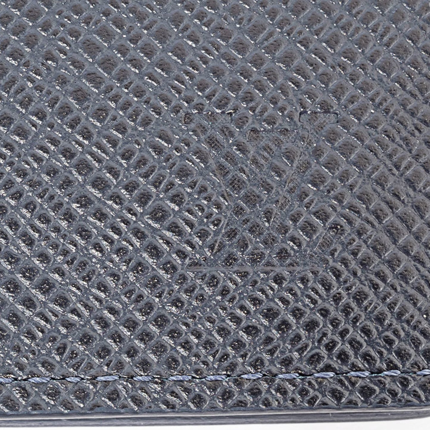 Louis Vuitton Card Case Organizer De Poche M30535 Taiga Blue Marine