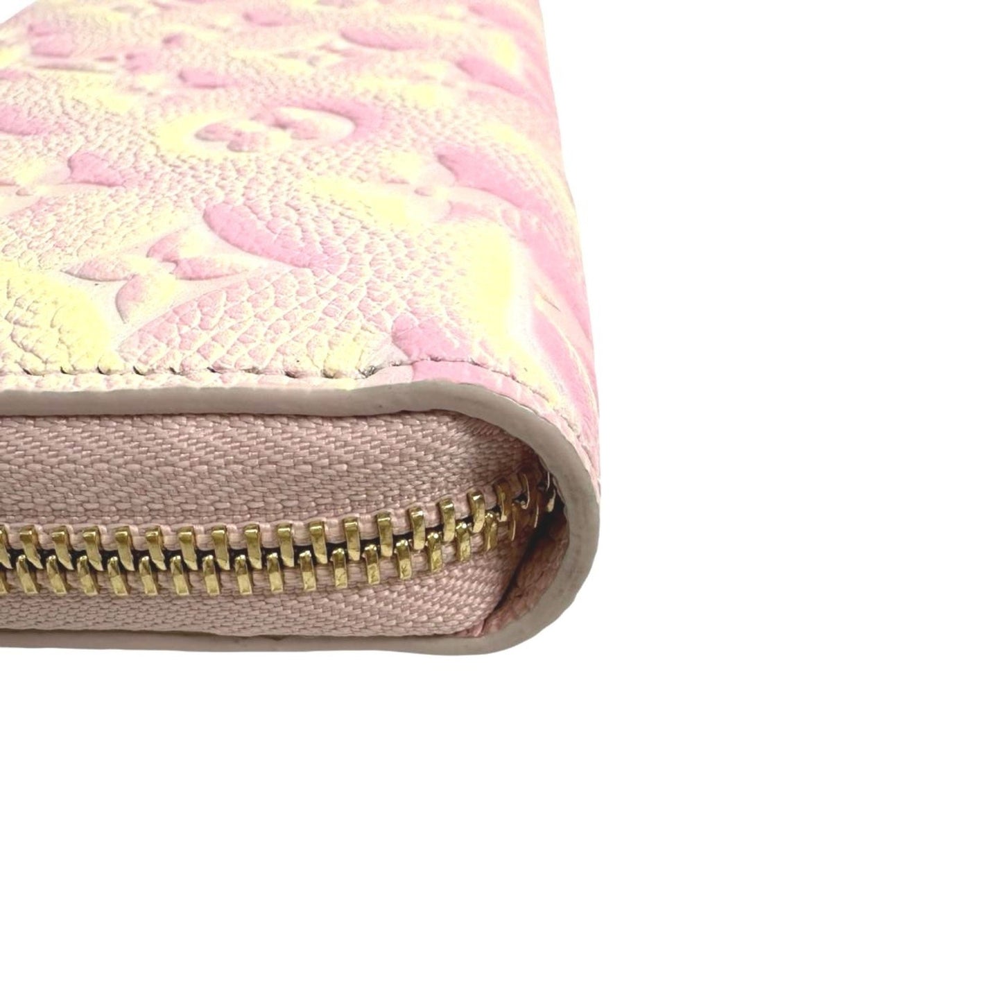Louis Vuitton Louis Vuitton Long Wallet Round Zipper Monogram Empreinte Zippy M81299 Pink