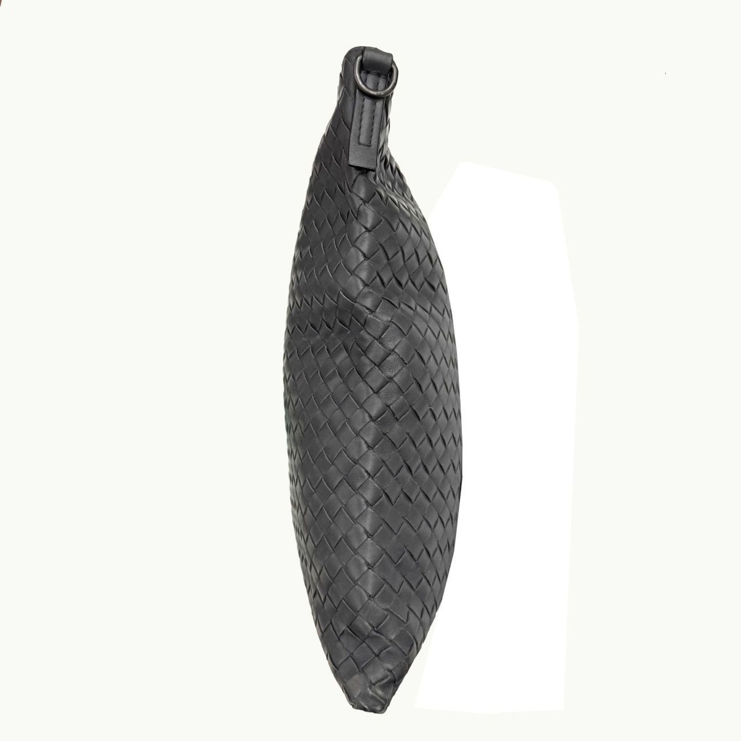 Bottega Veneta Intrecciato Shoulder Bag Grey
