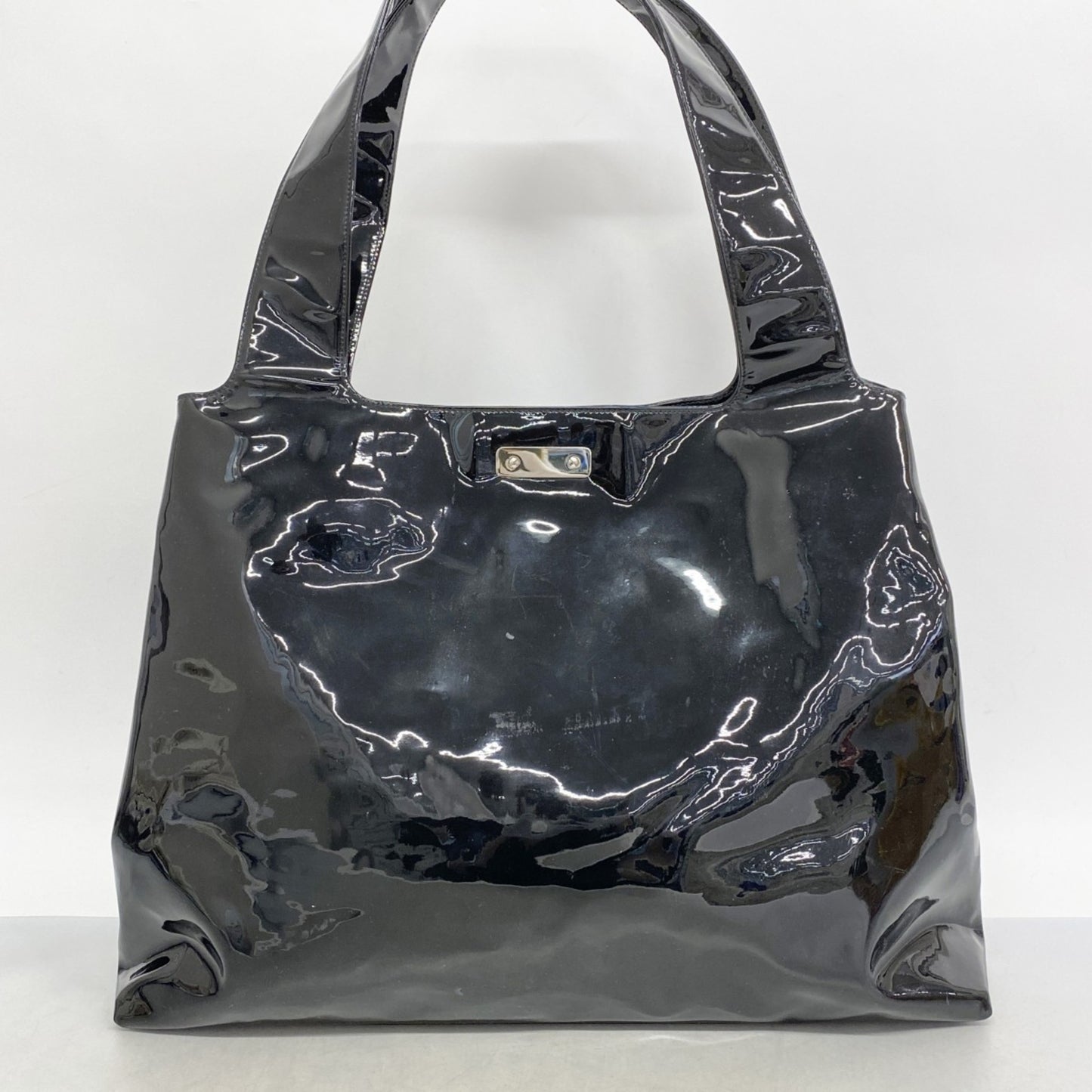 Salvatore Ferragamo Gancini Enamel Tote Bag