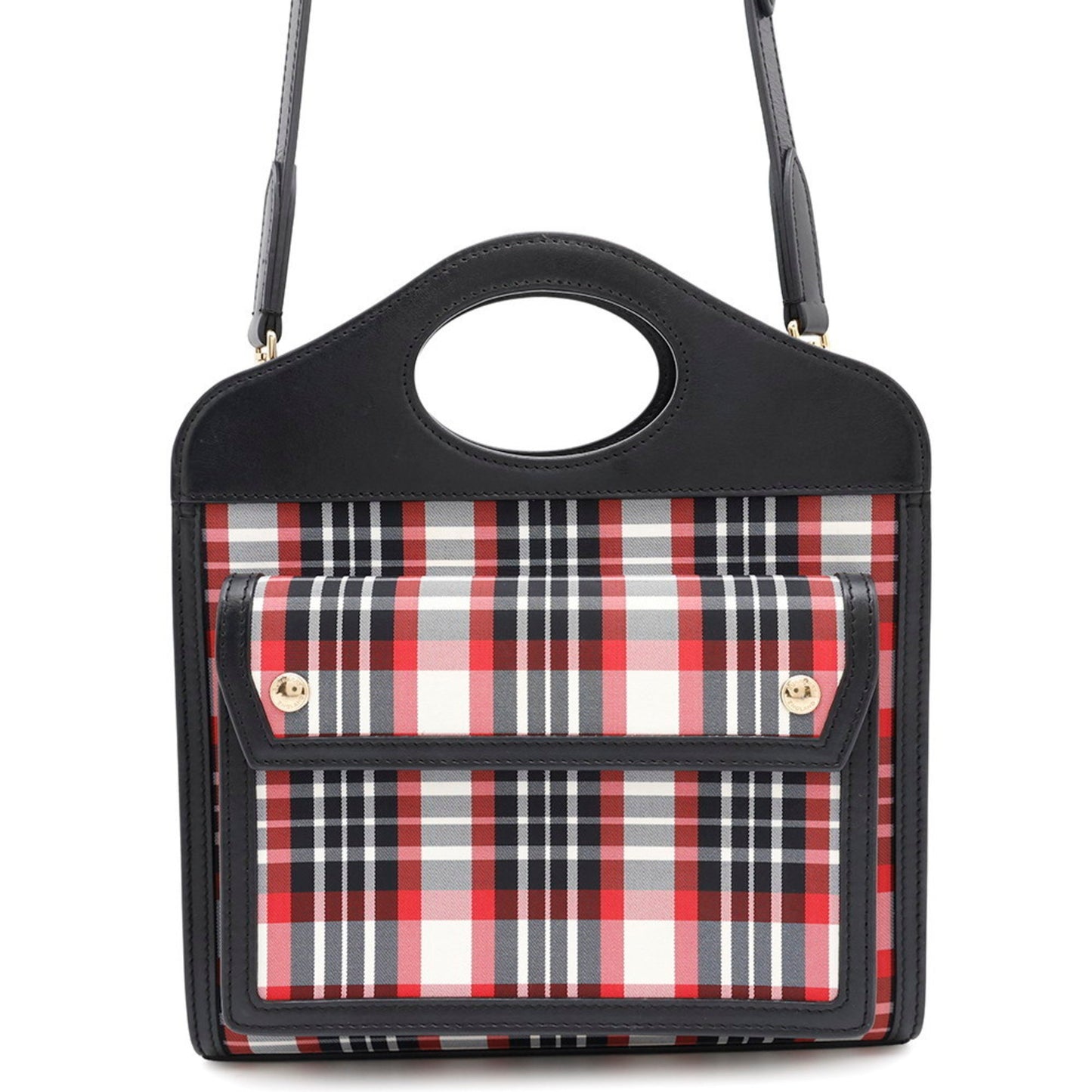 Burberry Handbag Pocket Bag Leather Nylon 8035841 Burberry 2Way Shoulder Black