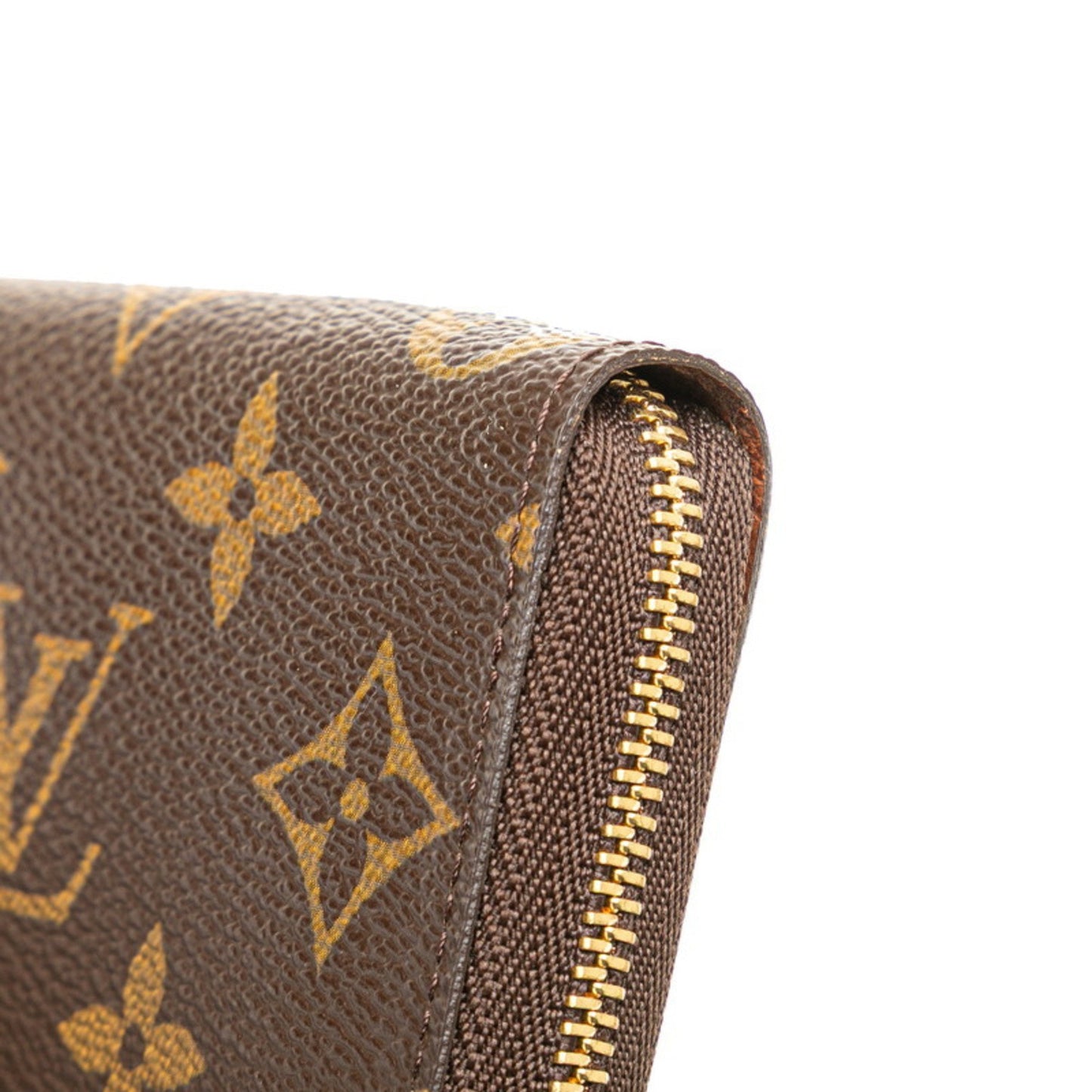 Louis Vuitton Monogram Zippy Coin Purse Case M60067 Brown Pvc Leather
