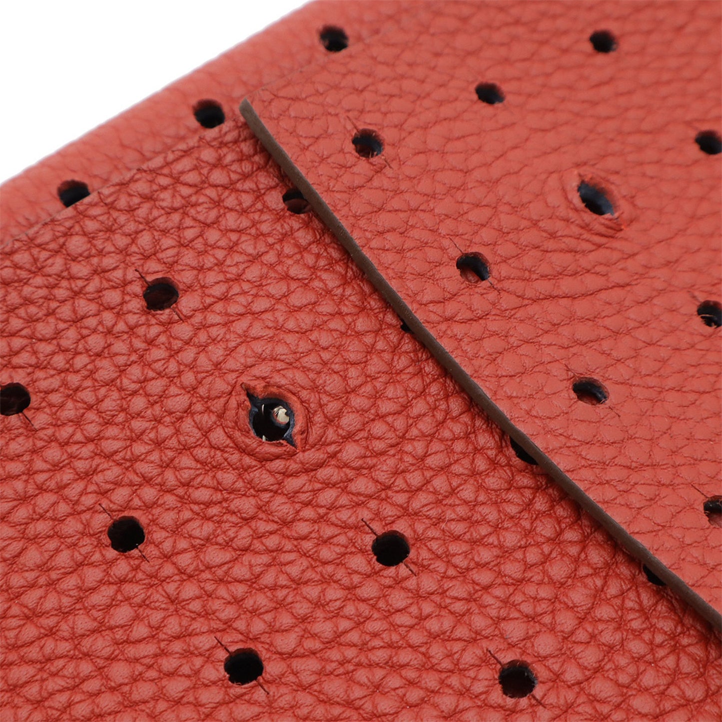 Hermes Perforated Pouch Tablet Case Multi-Pouch Taurillon Clemence Leather Red