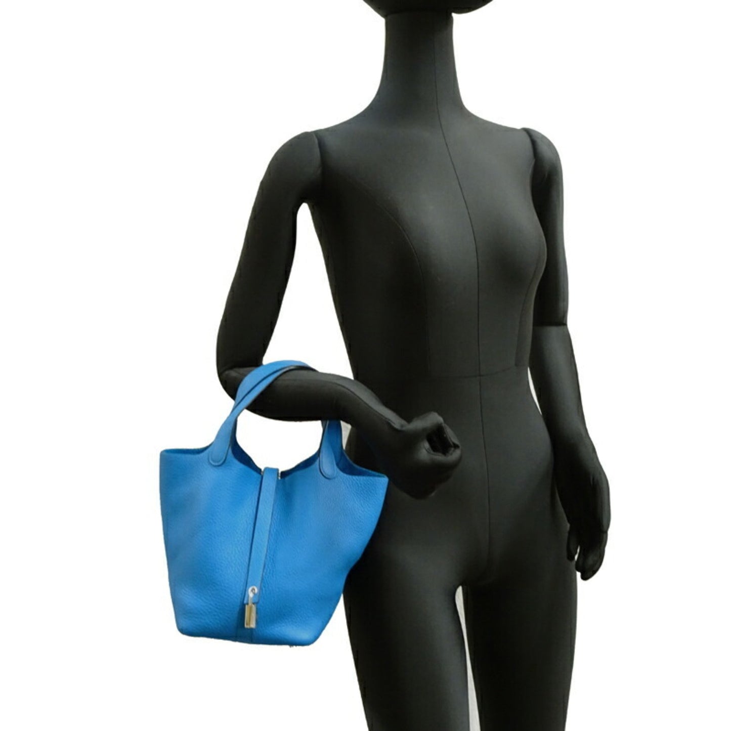 Hermes Herms Picotin Lock Pm Handbag In Taurillon Clemence Leather With Y Stamp
