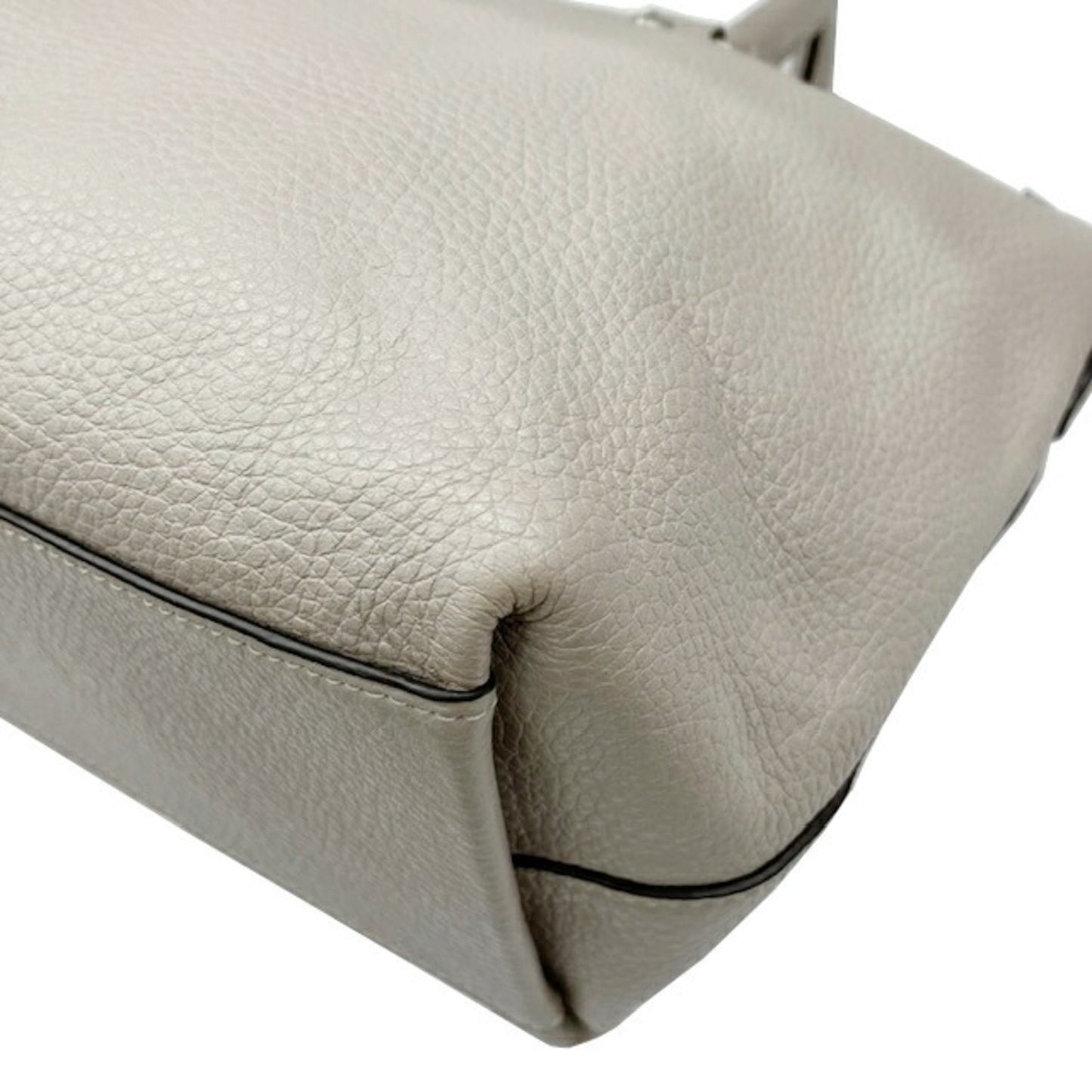 Coach Mini Emma Satchel Bag F31466 Grey Leather Handbag Shoulder