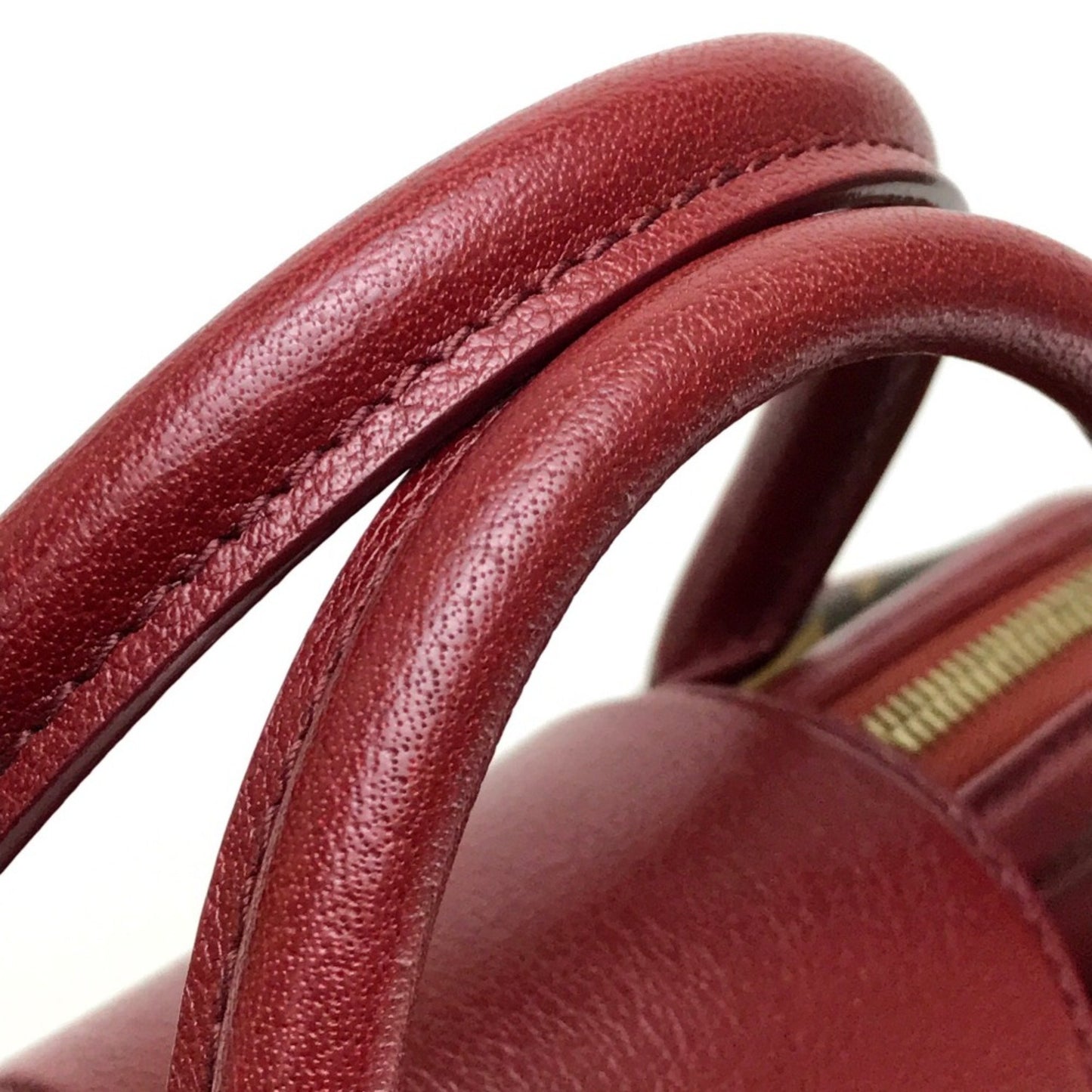 Louis Vuitton M40802 Monogram Mini Duffle Bag Hand Bag Bordeaux Dark Brown Bordeaux