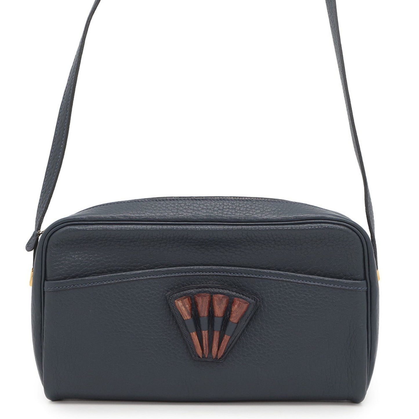 Hermes Shoulder Bag Golf Tee Motif Navy Fjord O Engraved