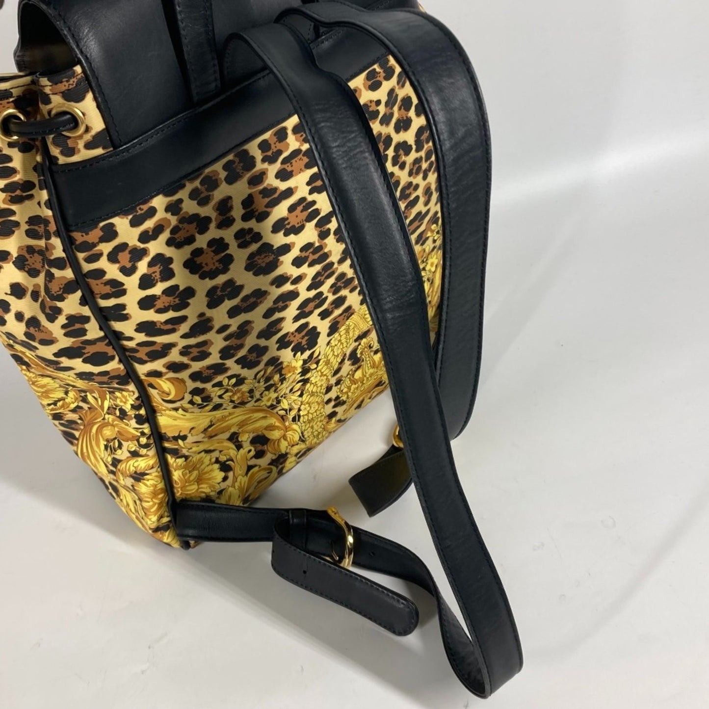 Versace Leopard Print Backpack