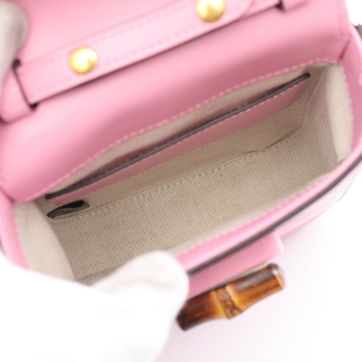 Gucci Bamboo Handbag Leather