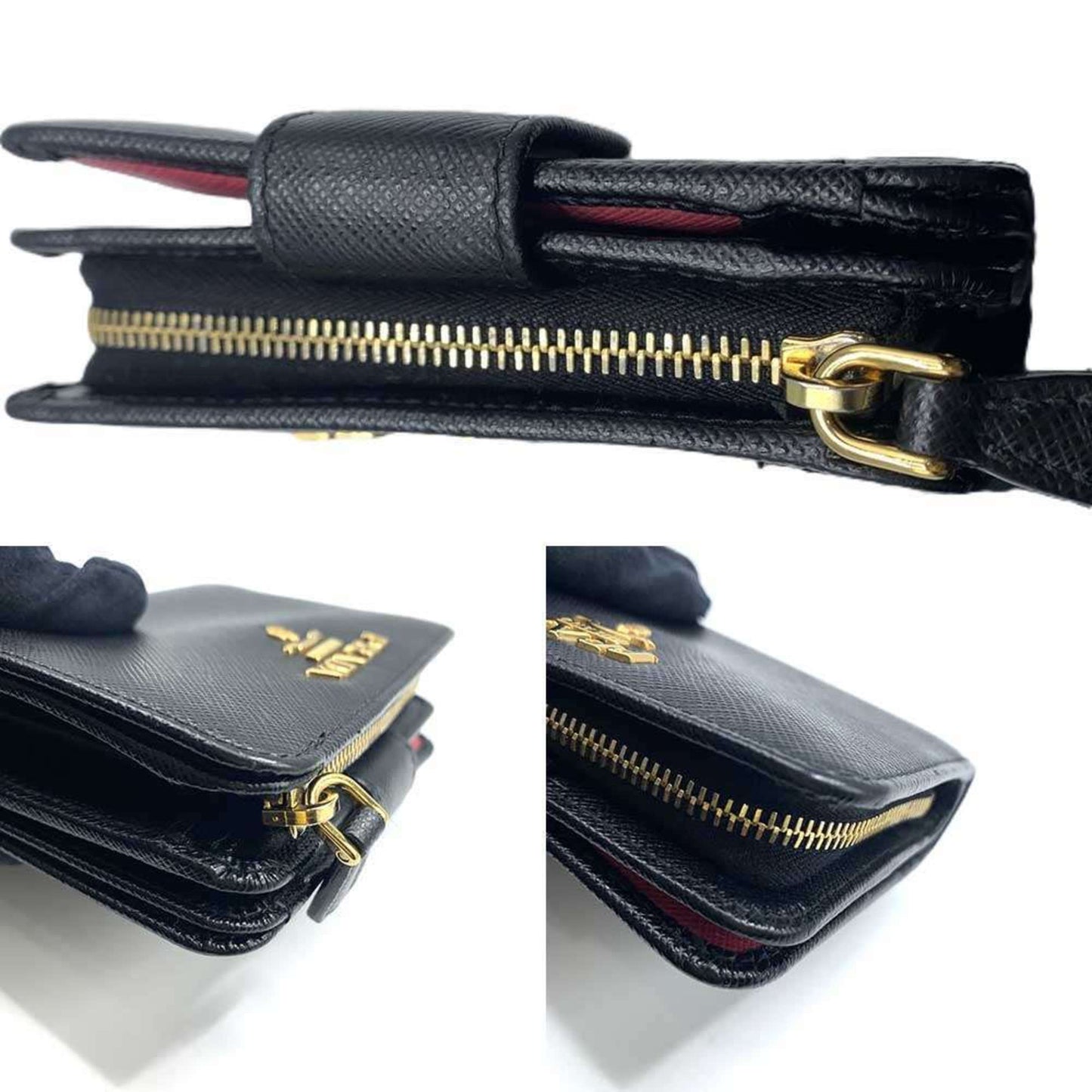 Prada Bi-Fold Wallet 1Ml018 Saffiano Leather