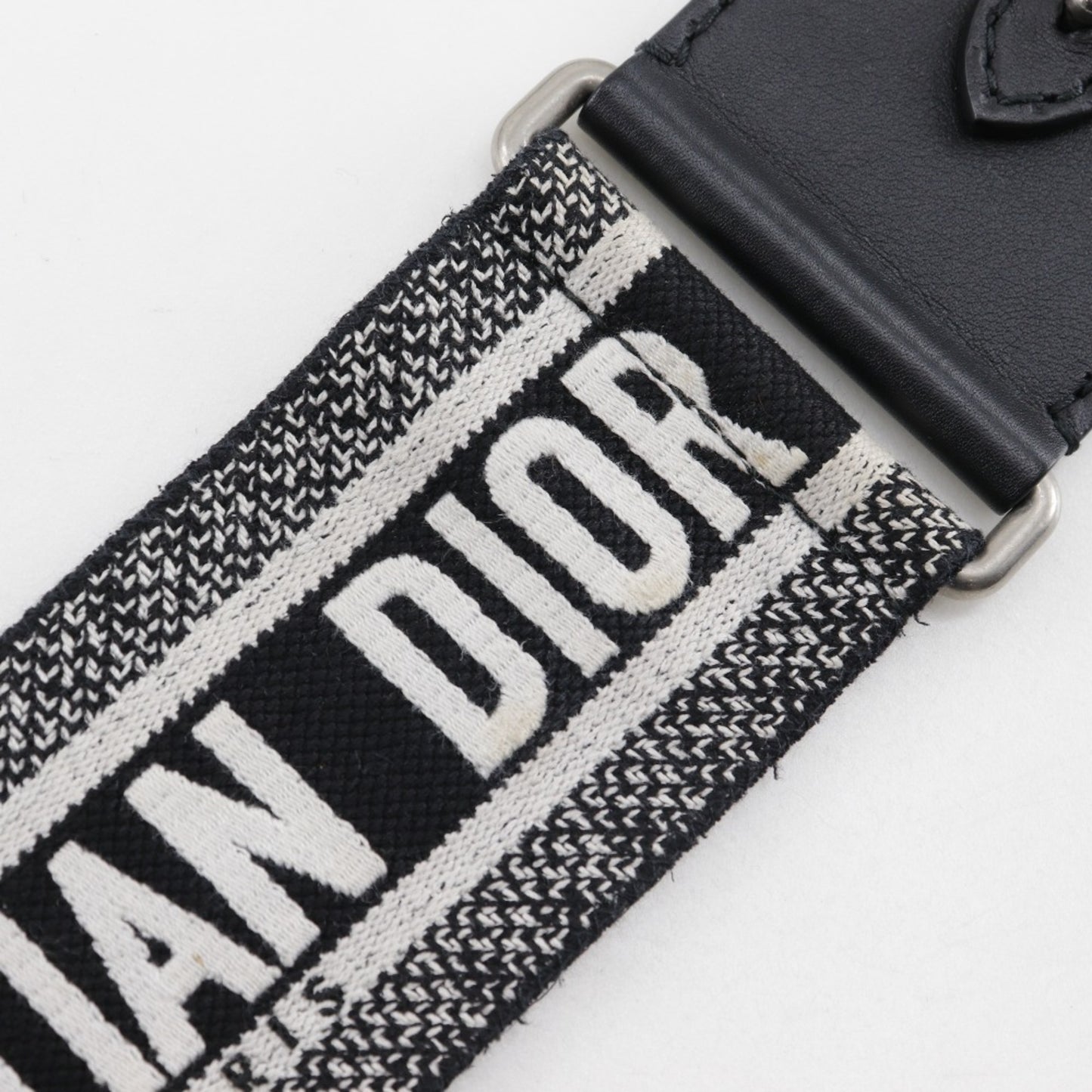 Christian Dior Jadior Shoulder Bag Clutch Calf Black/White 2Way Type