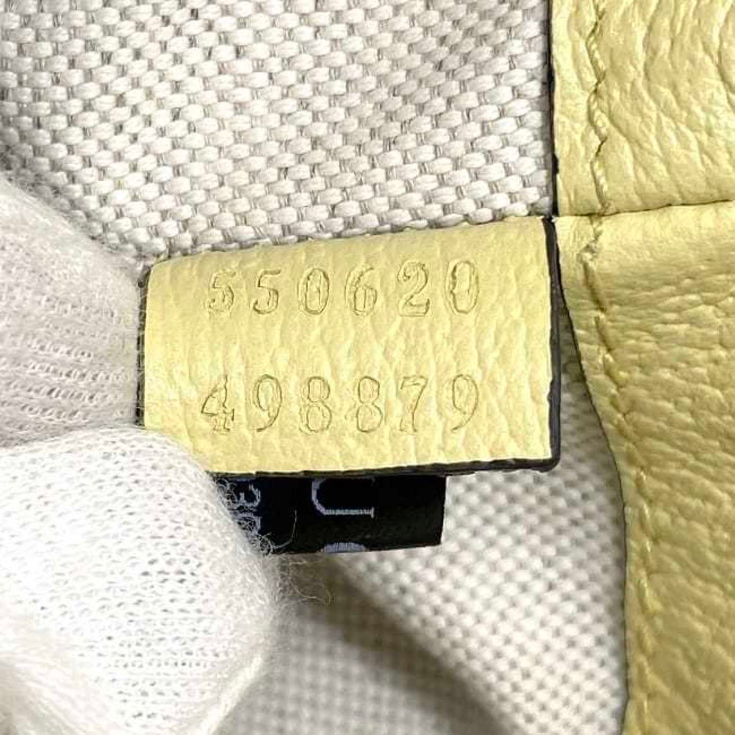 Gucci Shoulder Bag Mini Bucket F-23500 Yellow Jumbo Gg 550620 Unused Canvas Leather 498879 Gucci