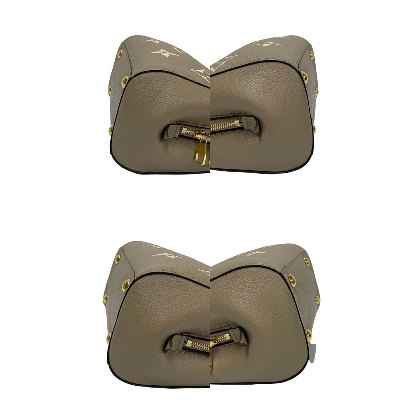 Louis Vuitton Monogram Empreinte Louis Vuitton Montaigne Bb Leather Handbag Tote Bag Beige 90824