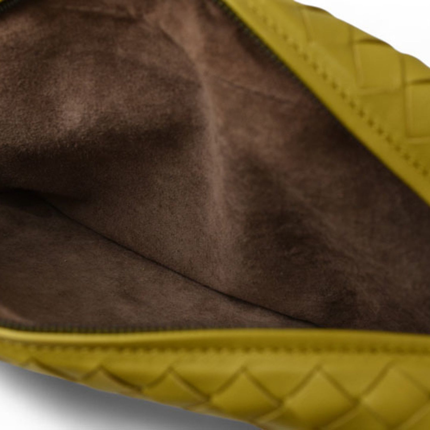 Bottega Veneta 2-Way Shoulder Bag/Clutch Bag In Mustard