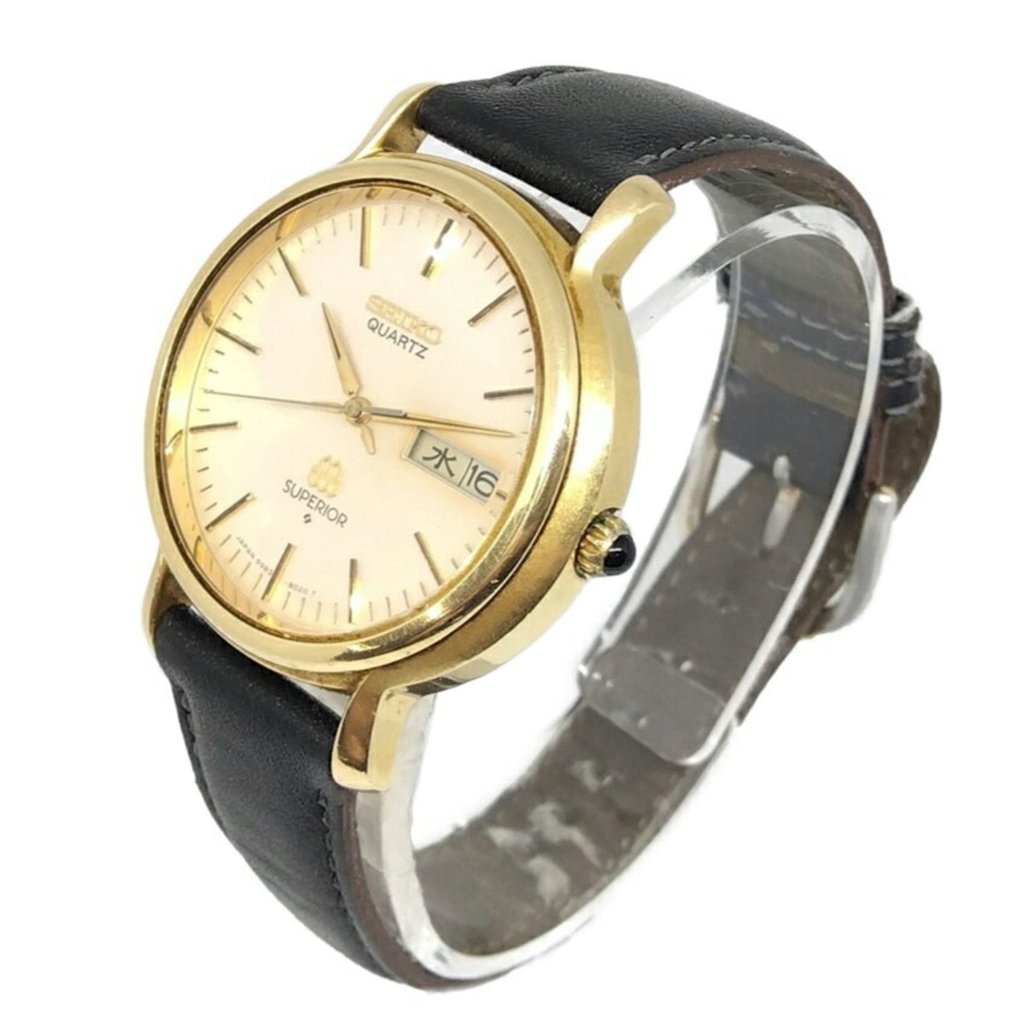 Seiko 9983-8020 Superior Watch Twin Quartz Ivory