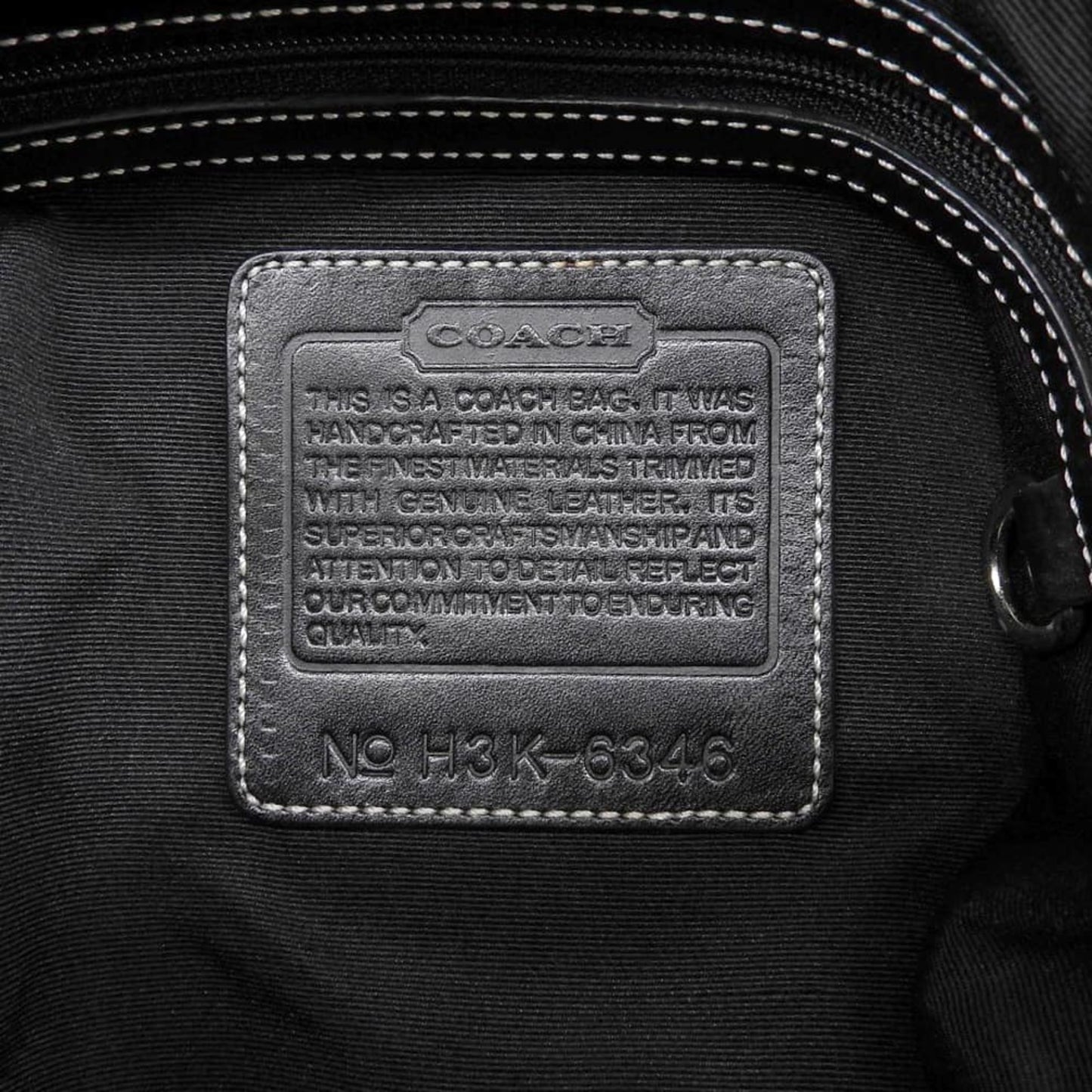 Coach Signature Shoulder Bag 6346 Canvas Gray/Black