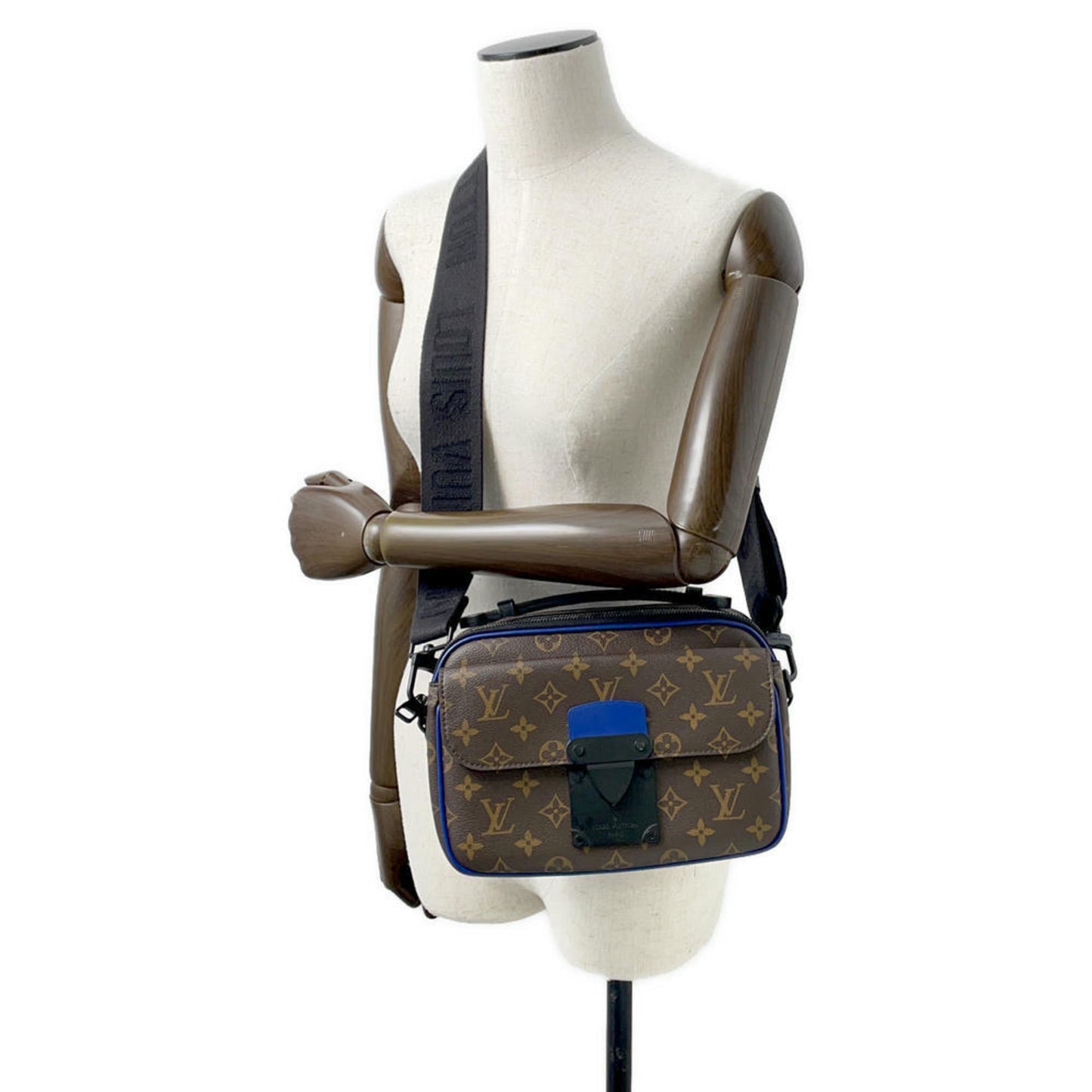 Louis Vuitton Shoulder Bag Monogram Macassar S Lock M45863 Louis Vuitton