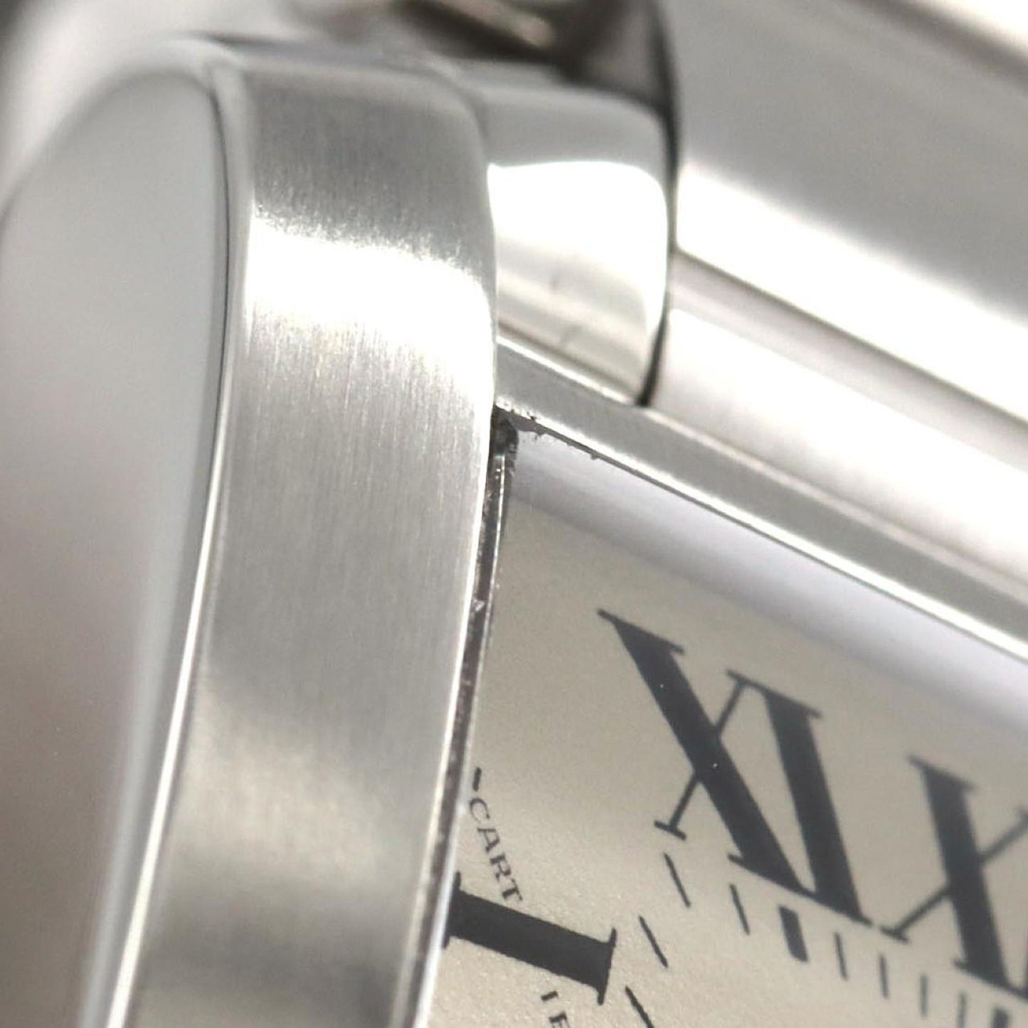 Cartier Tank Franaise Sm W51008Q3 Stainless Steel Quartz Watch