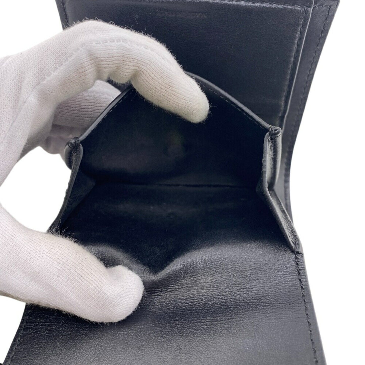 Celine Small Flap Wallet Trifold Black