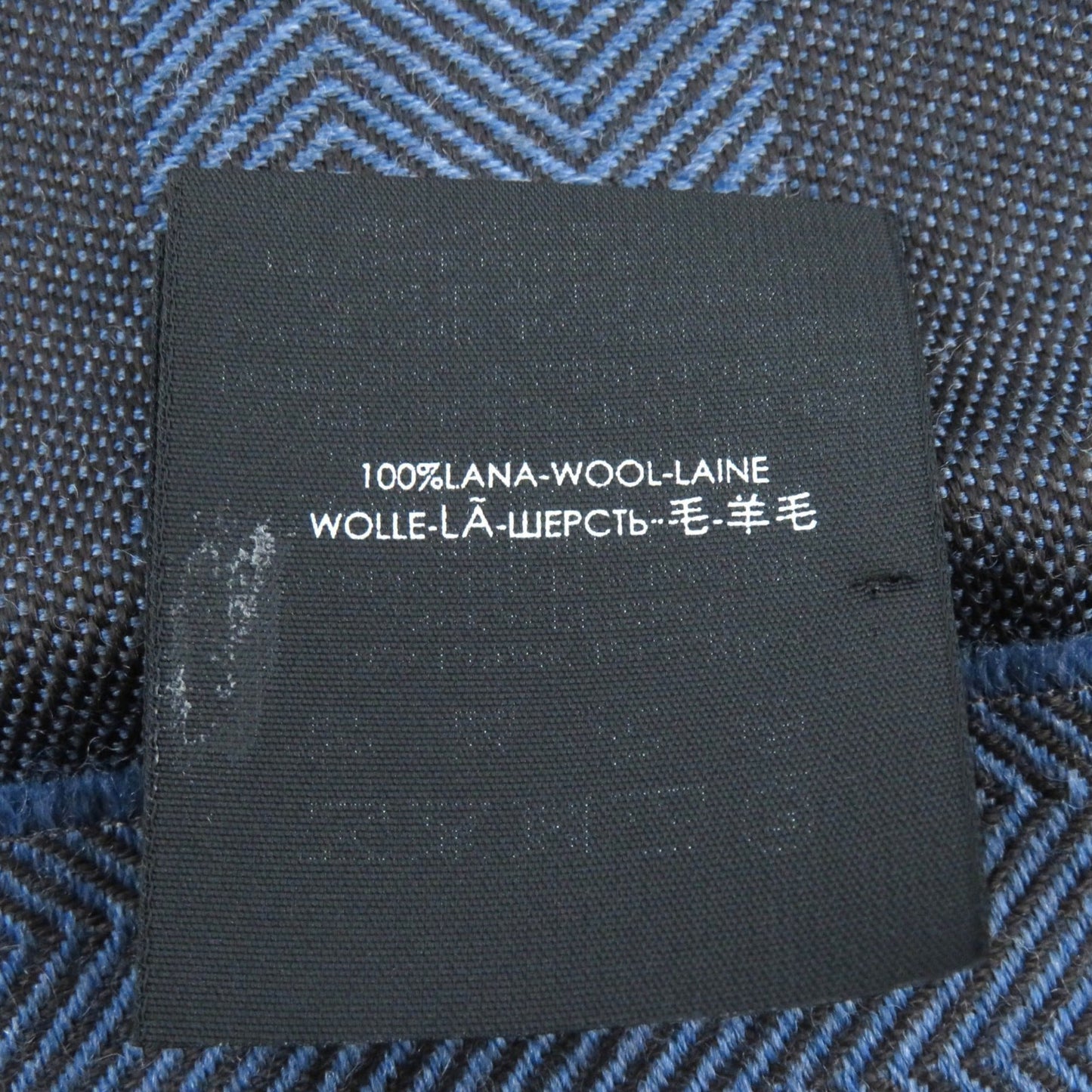 Gucci 100% Wool Herringbone Pattern Shawl