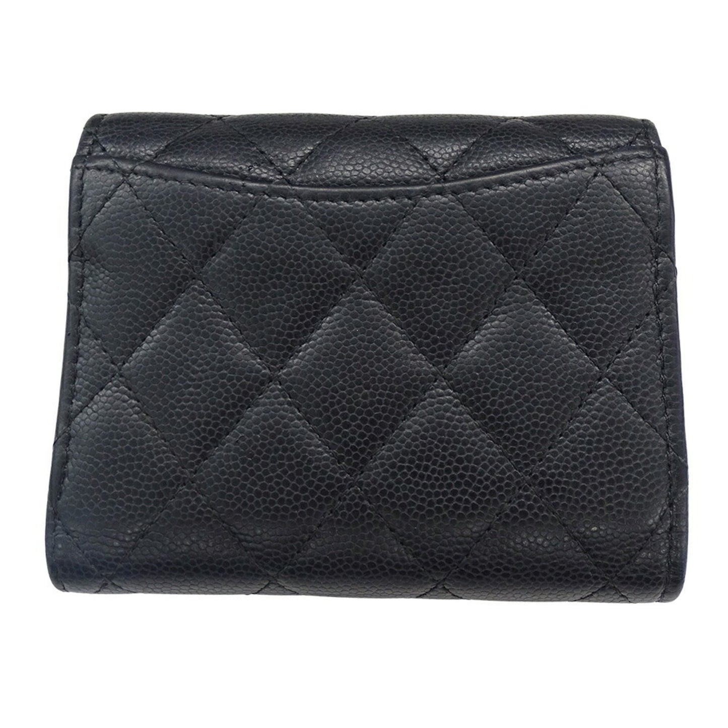 Chanel Women'S Tri-Fold Wallet In Caviar Leather