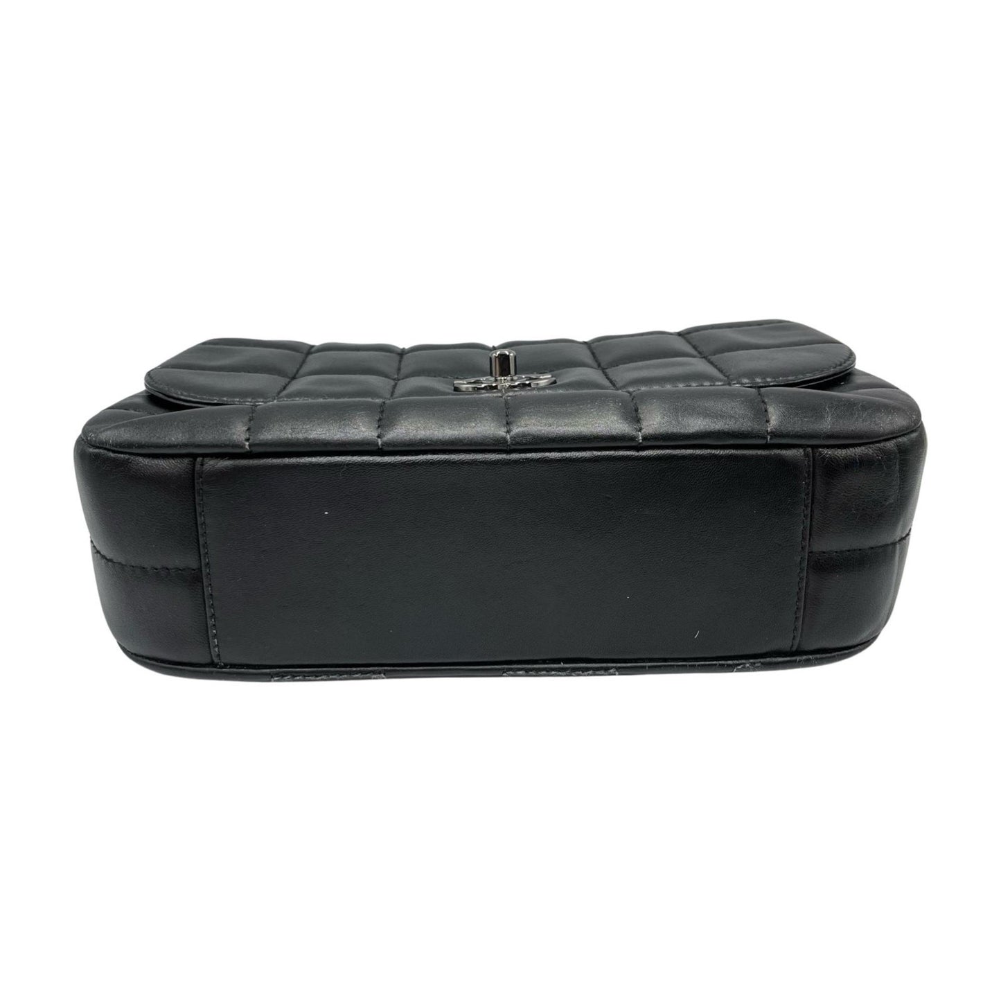 Chanel Chocobar Handbag In Black Lambskin