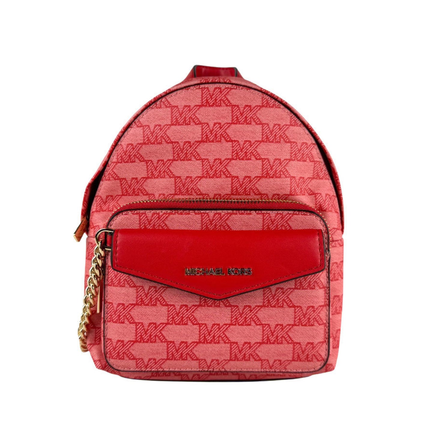 Michael Kors Backpack Leather Red Pink