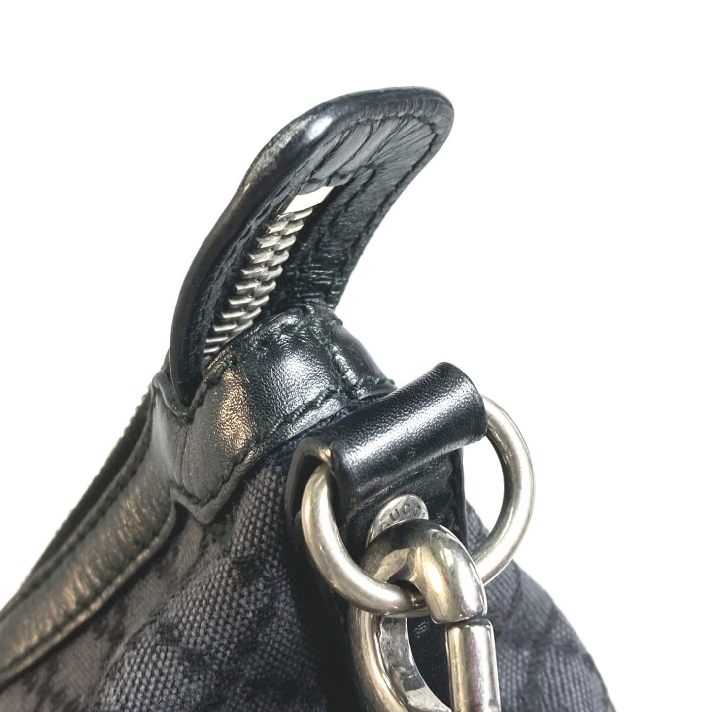 Gucci 243308 Bag Shawl Shoulder Bag Black X Gray