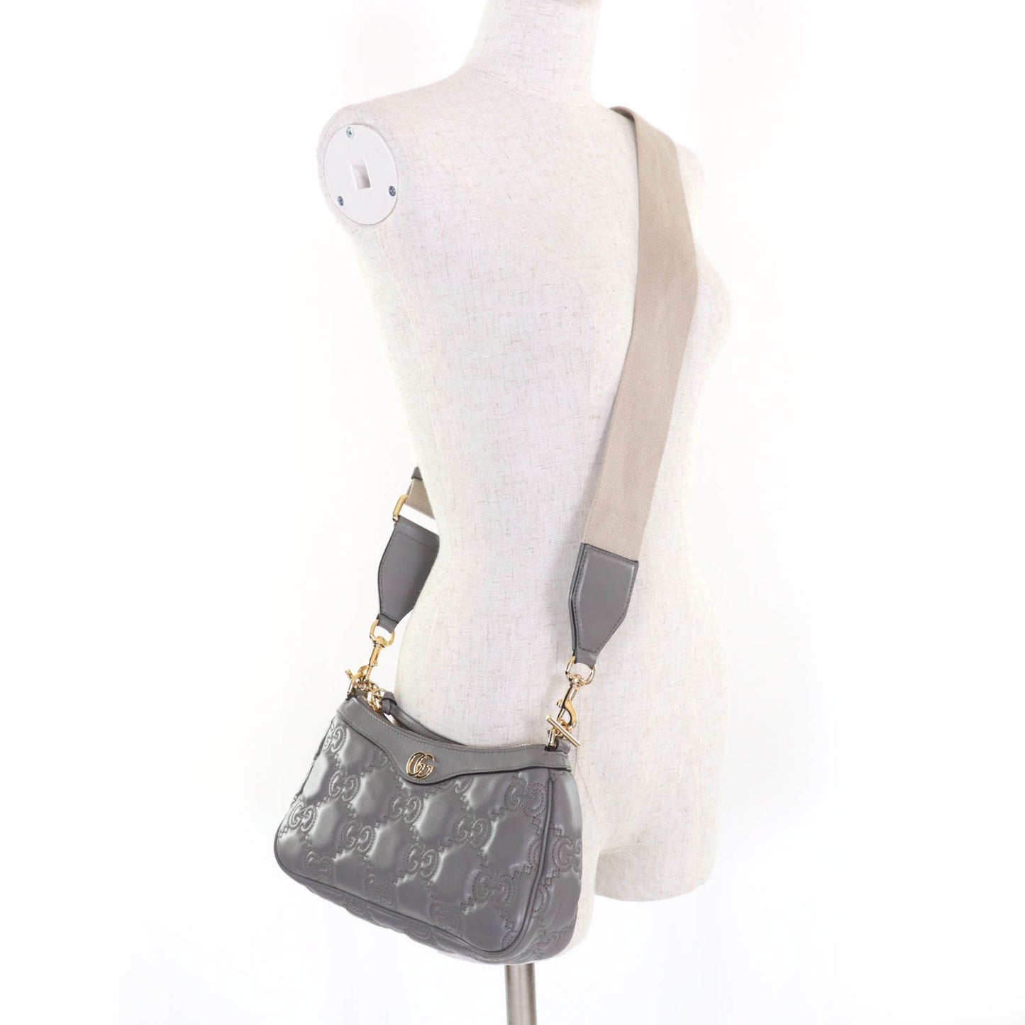 Gucci 735049 Gg Matelasse Leather 2-Way Handbag/Shoulder Bag