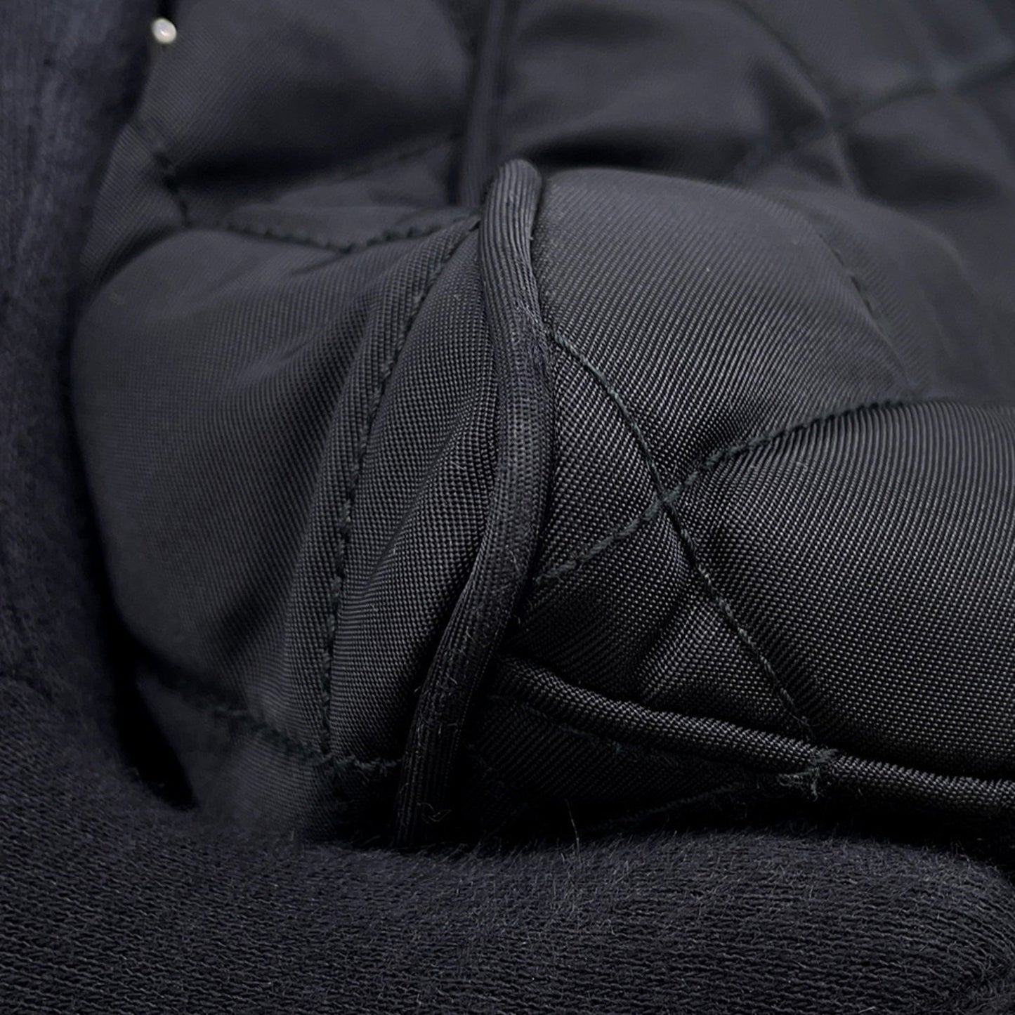 Prada Chain Shoulder Bag In Quilted Nylon