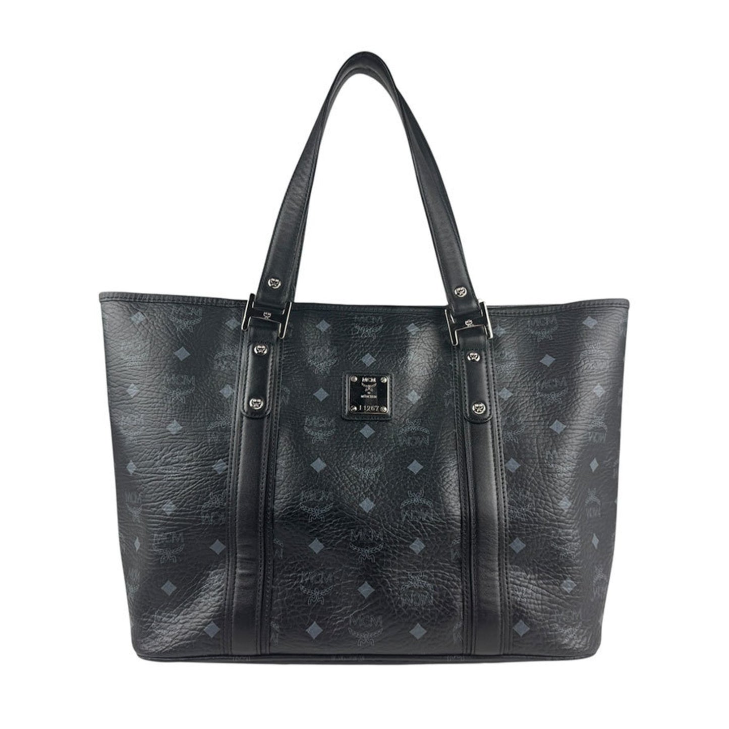 Mcm Shoulder Bag Leather Black