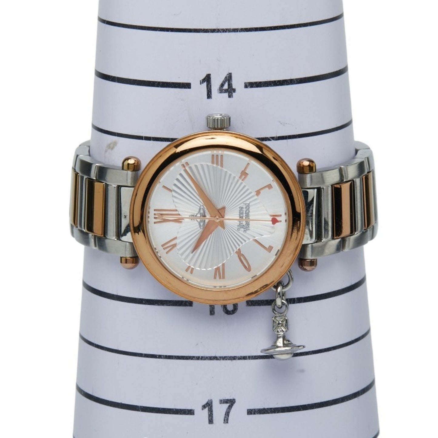 Vivienne Westwood Orb Quartz Watch With Silver Dial And Stainless Steel Plated