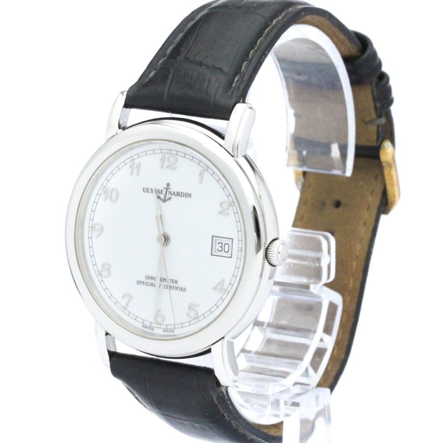 Ulysee Nardin Stainless Steel Leather Automatic
