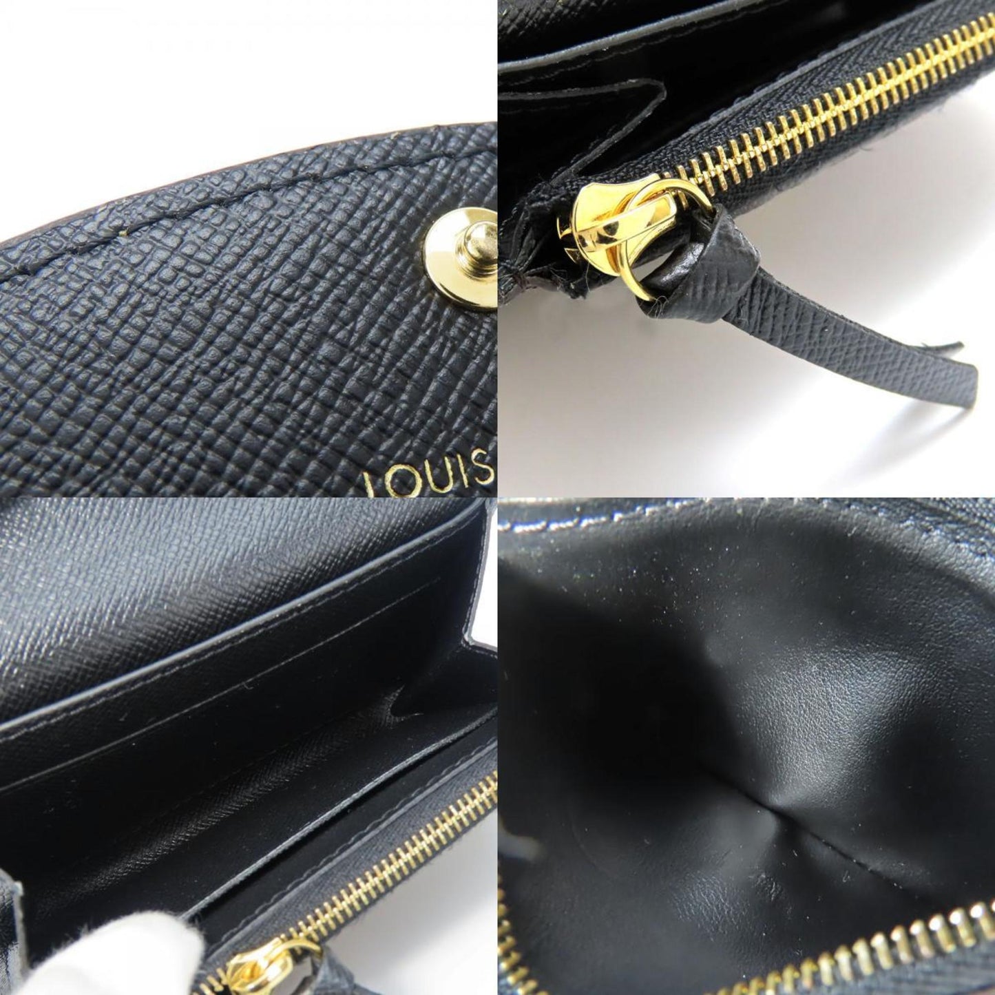 Louis Vuitton Bi-Fold Wallet Portefeuille Rosalie M82333 Monogram Reverse Brown Compact Accessory