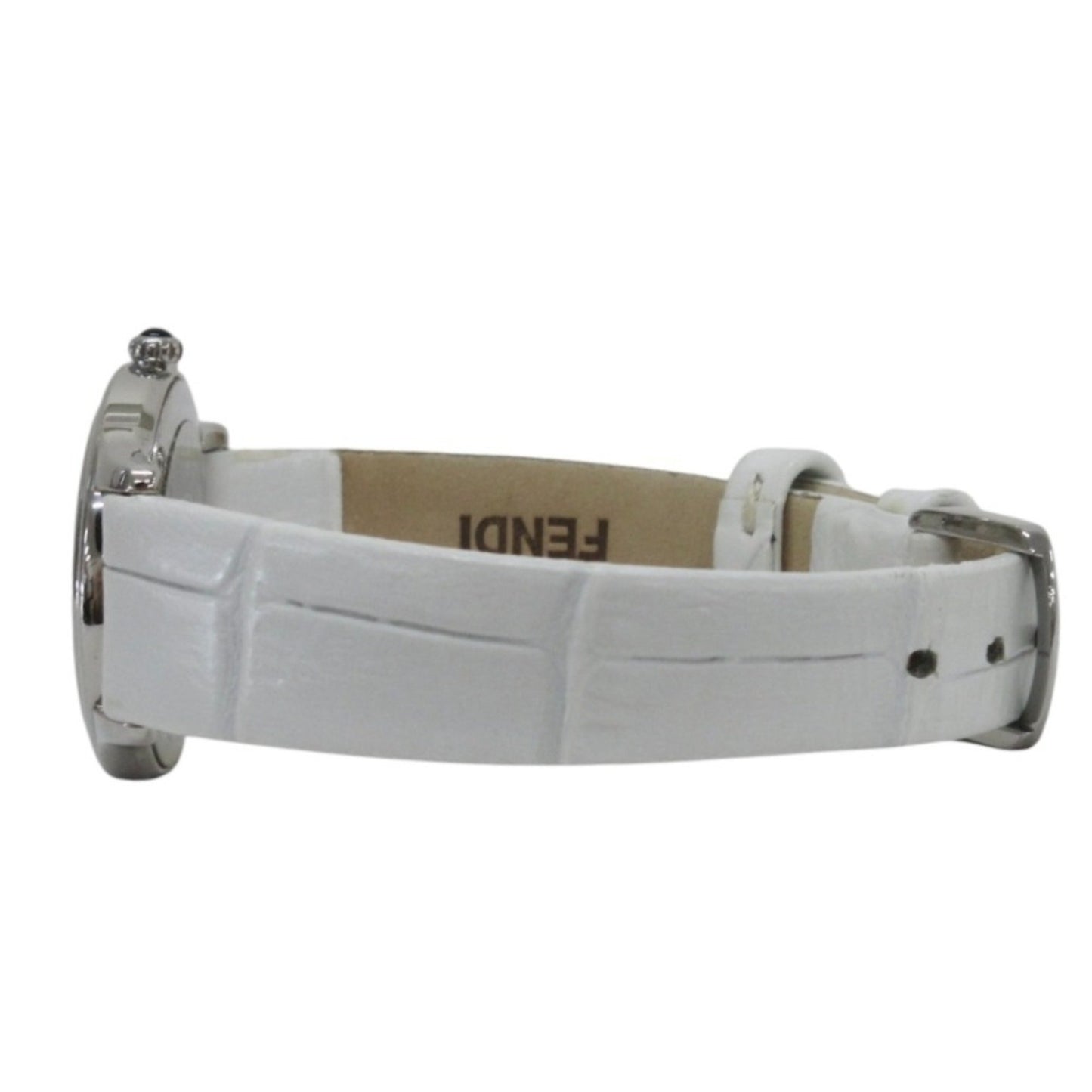 Fendi Shell Dial 12P Diamond Watch 25000L White