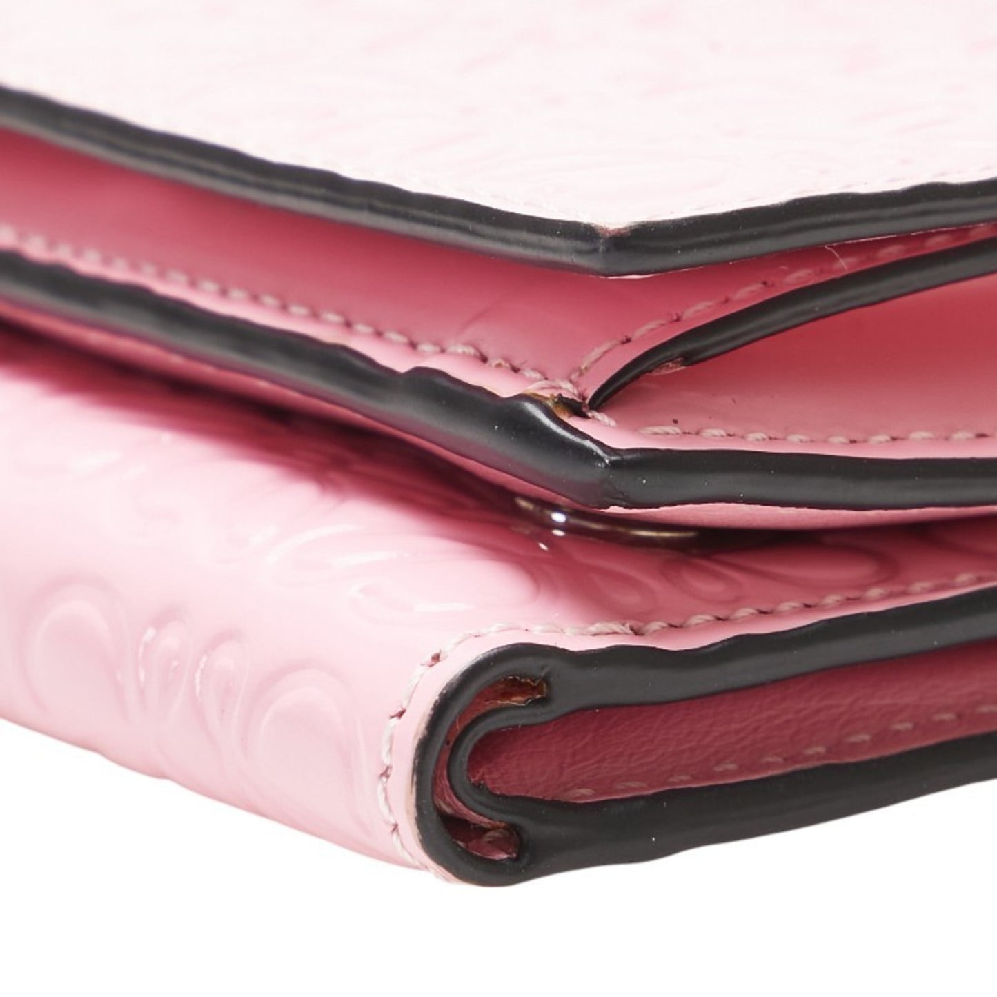 Loewe Anagram Tri-Fold Wallet Pink Leather