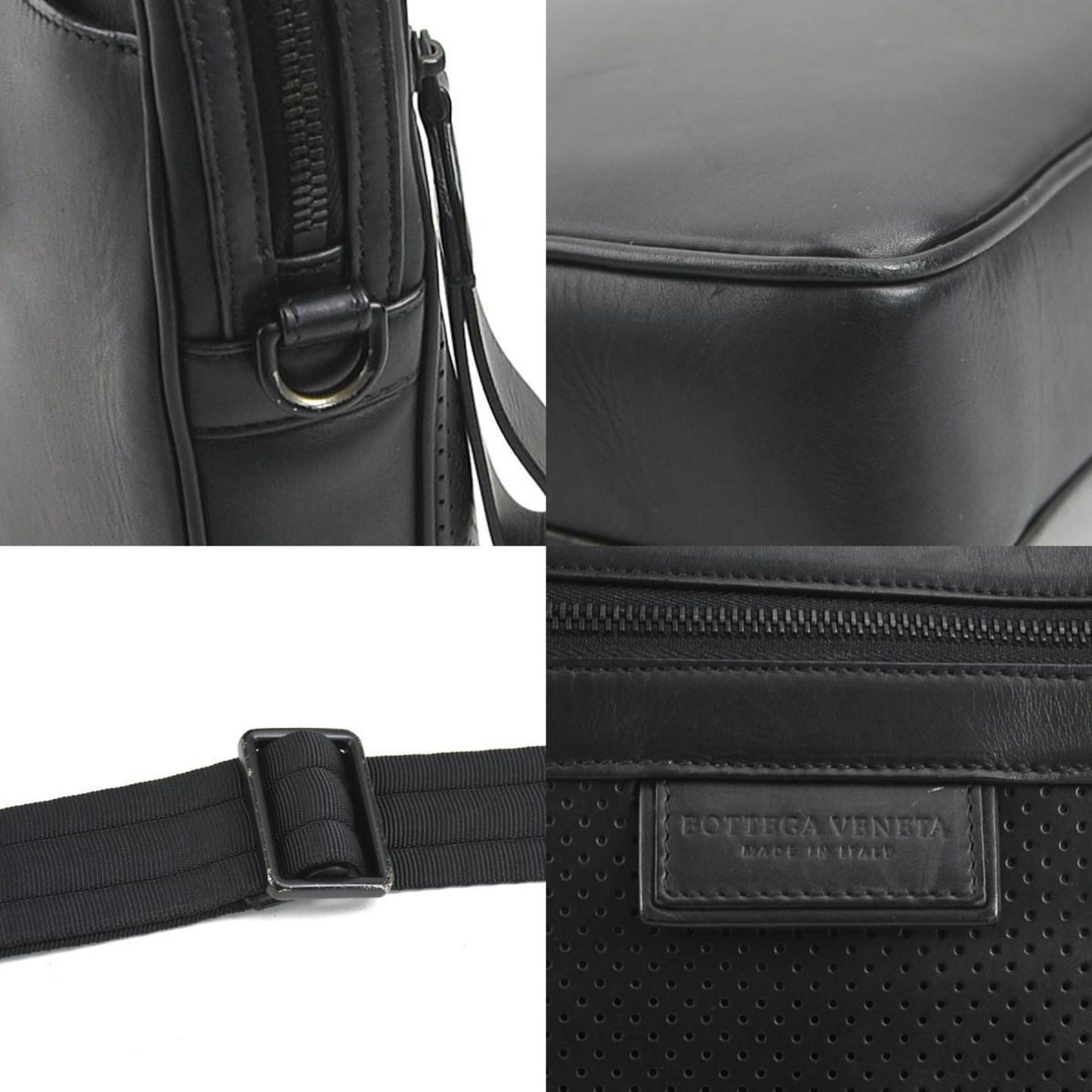 Bottega Veneta Handbag Bag Leggero Leather Black