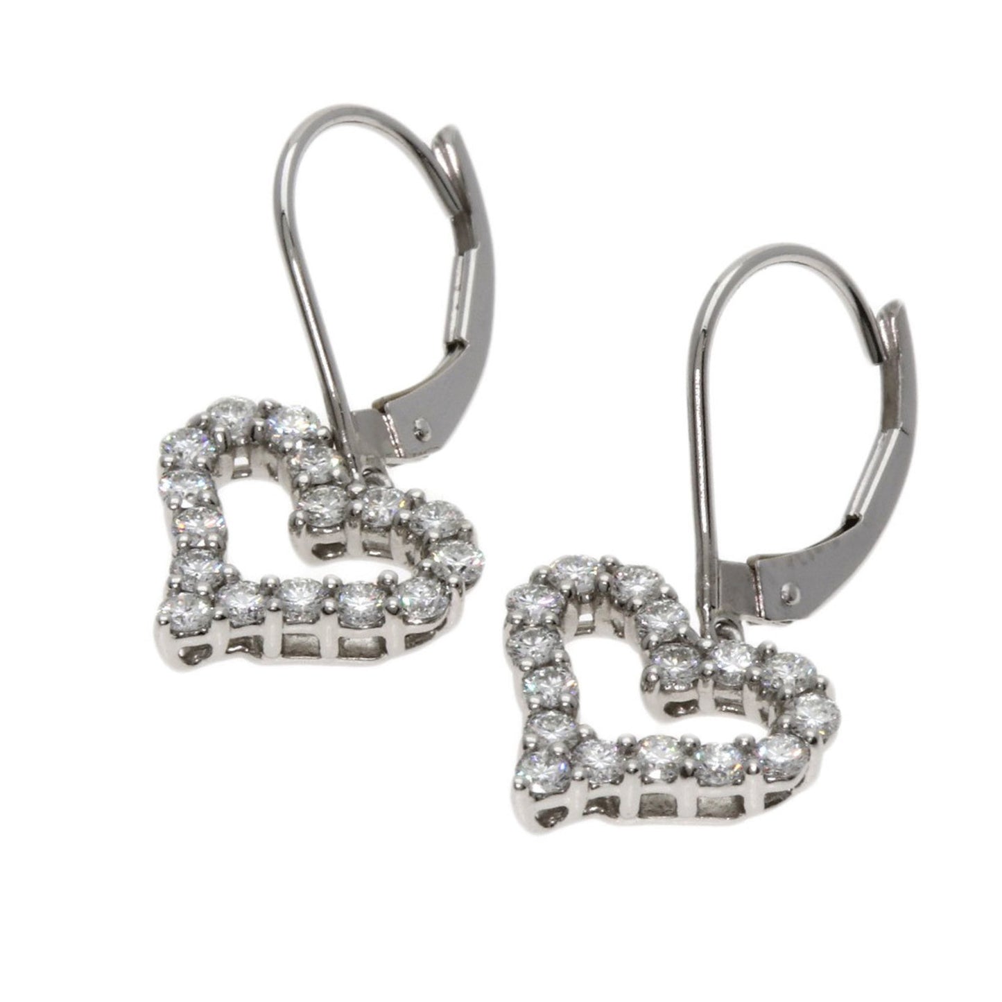 Tiffany & Co. Sentimental Heart Diamond Earrings In Platinum Pt950