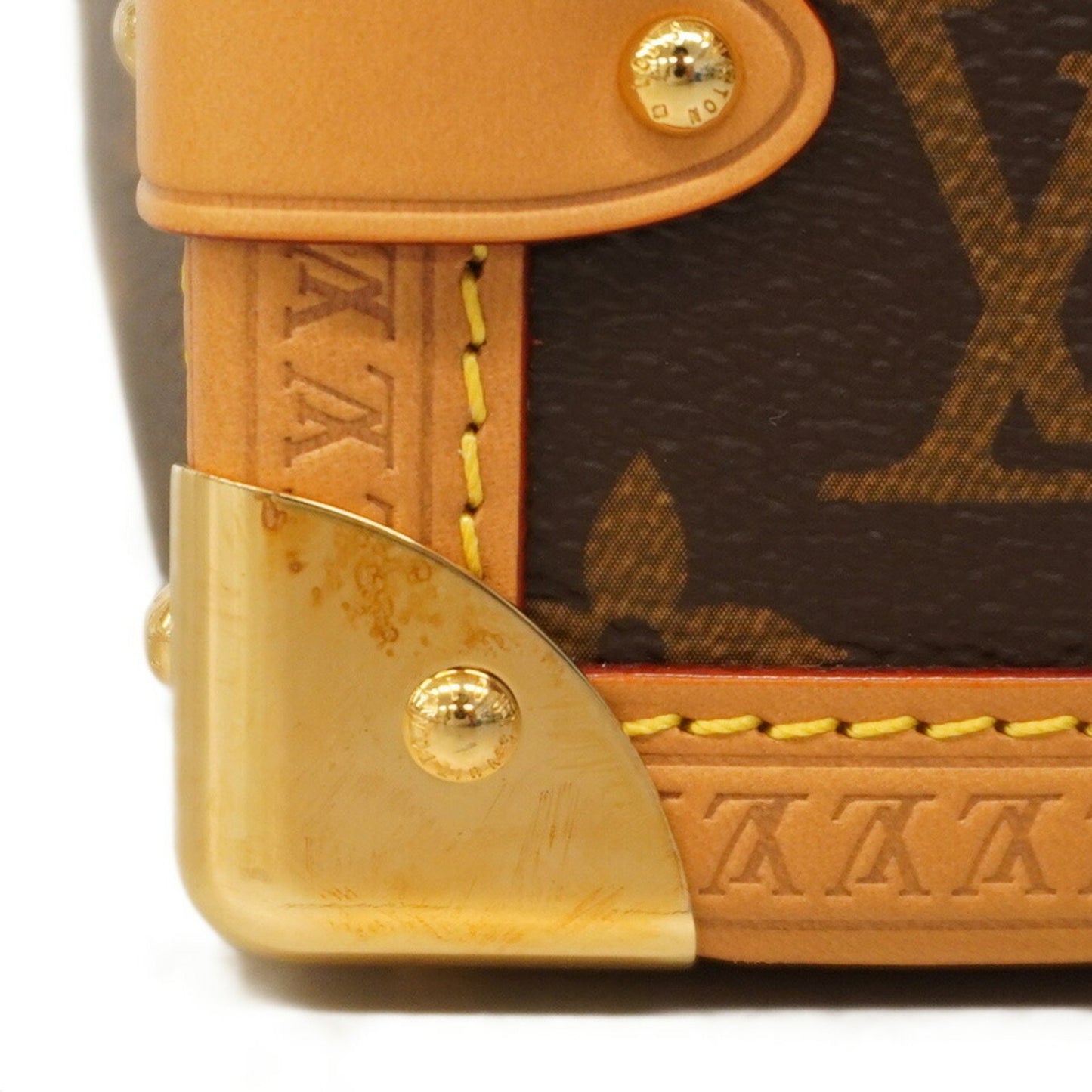 Louis Vuitton Monogram Side Trunk Mm M46358 Brown 2-Way Bag