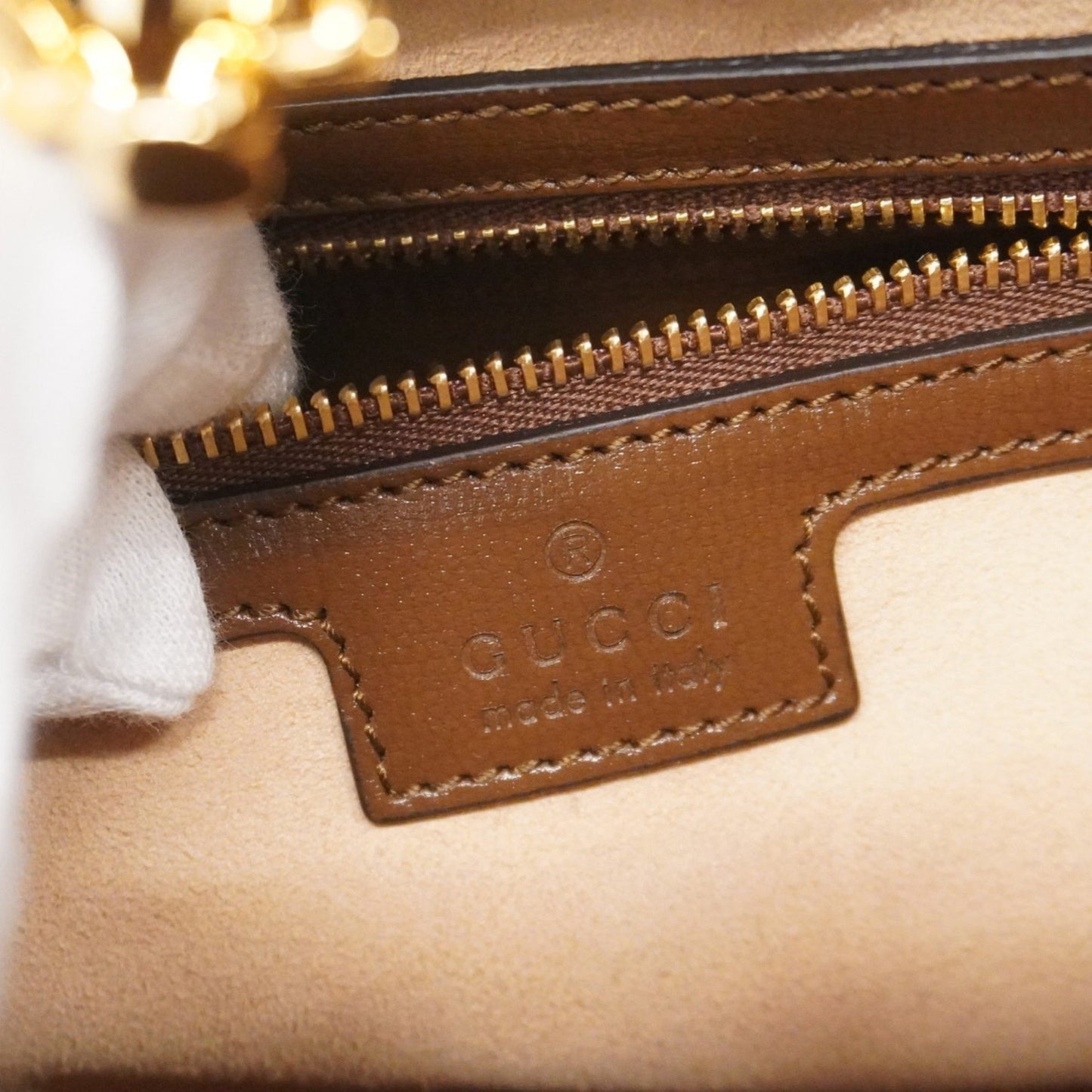 Gucci Gg Supreme Sherry Line New Jackie Handbag 636706 Brown