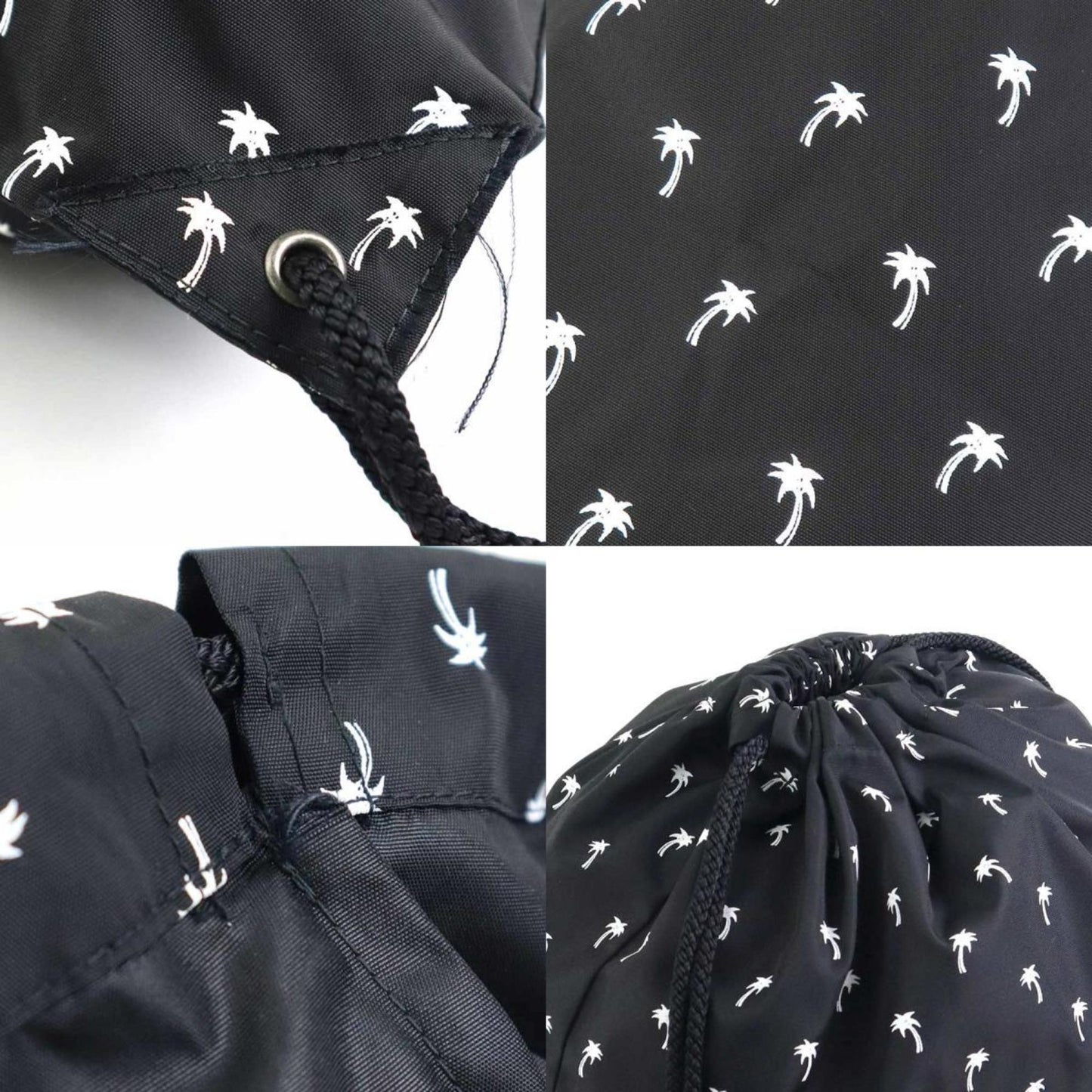 Saint Laurent Saint Laurent Backpack Knapsack Nylon Black X White