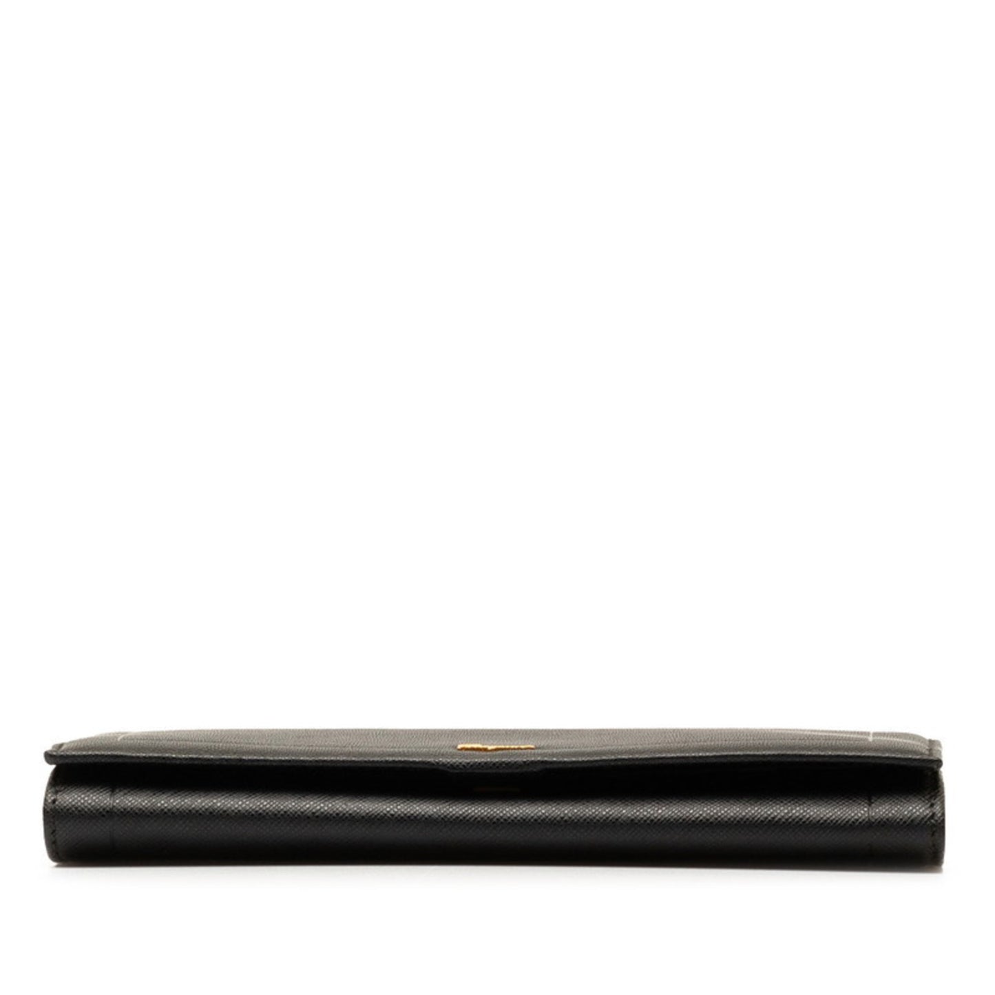 Salvatore Ferragamo Long Wallet Black Leather