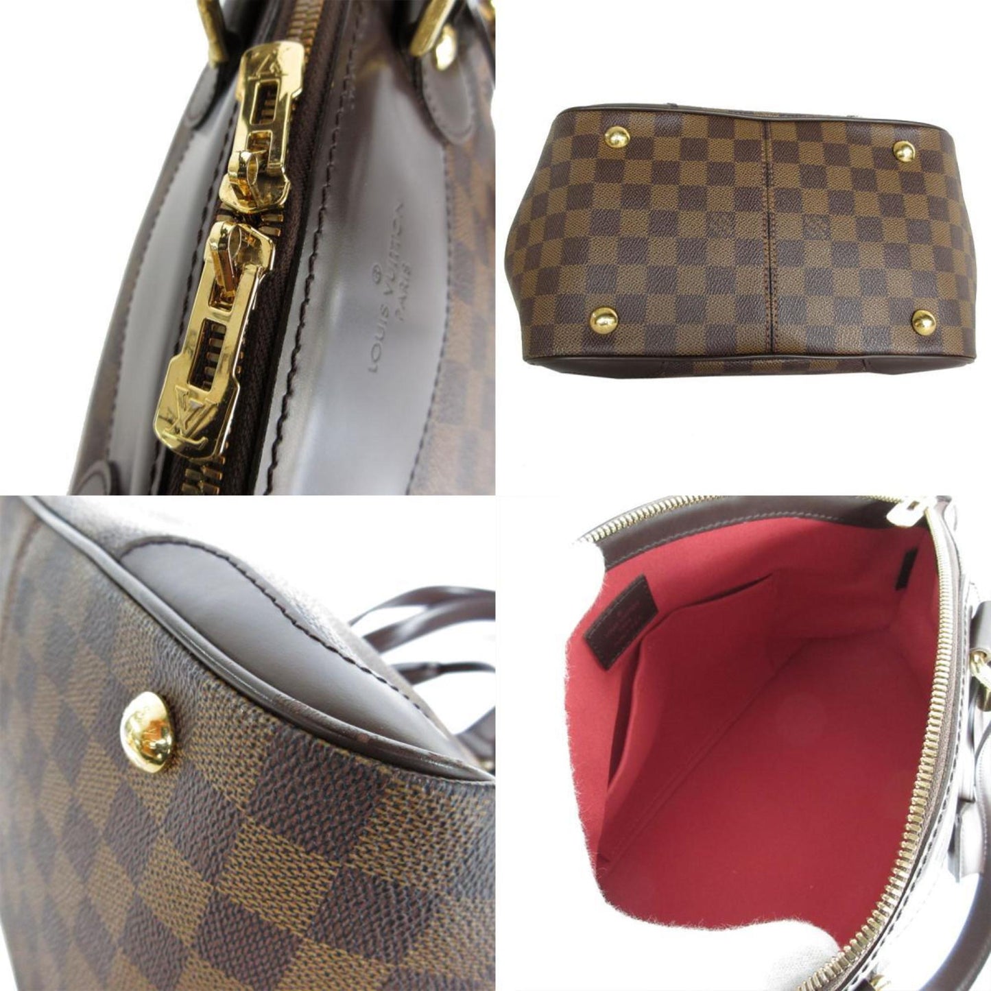 Louis Vuitton Louis Vuitton Handbag Damier Verona Pm Canvas Brown Gold